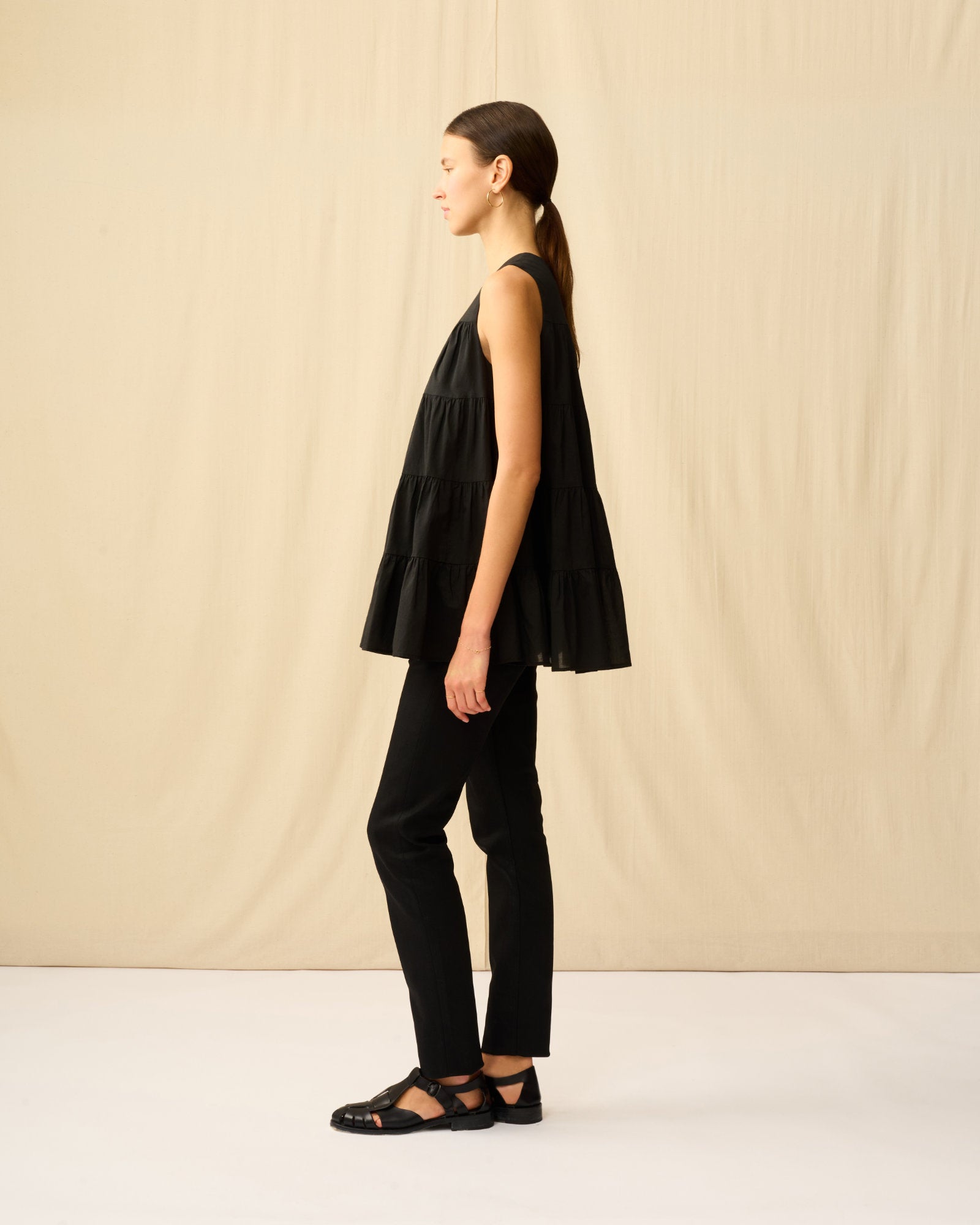 MARIHA 夕映えブラウス　黒　ブラック Resort Dress トップス