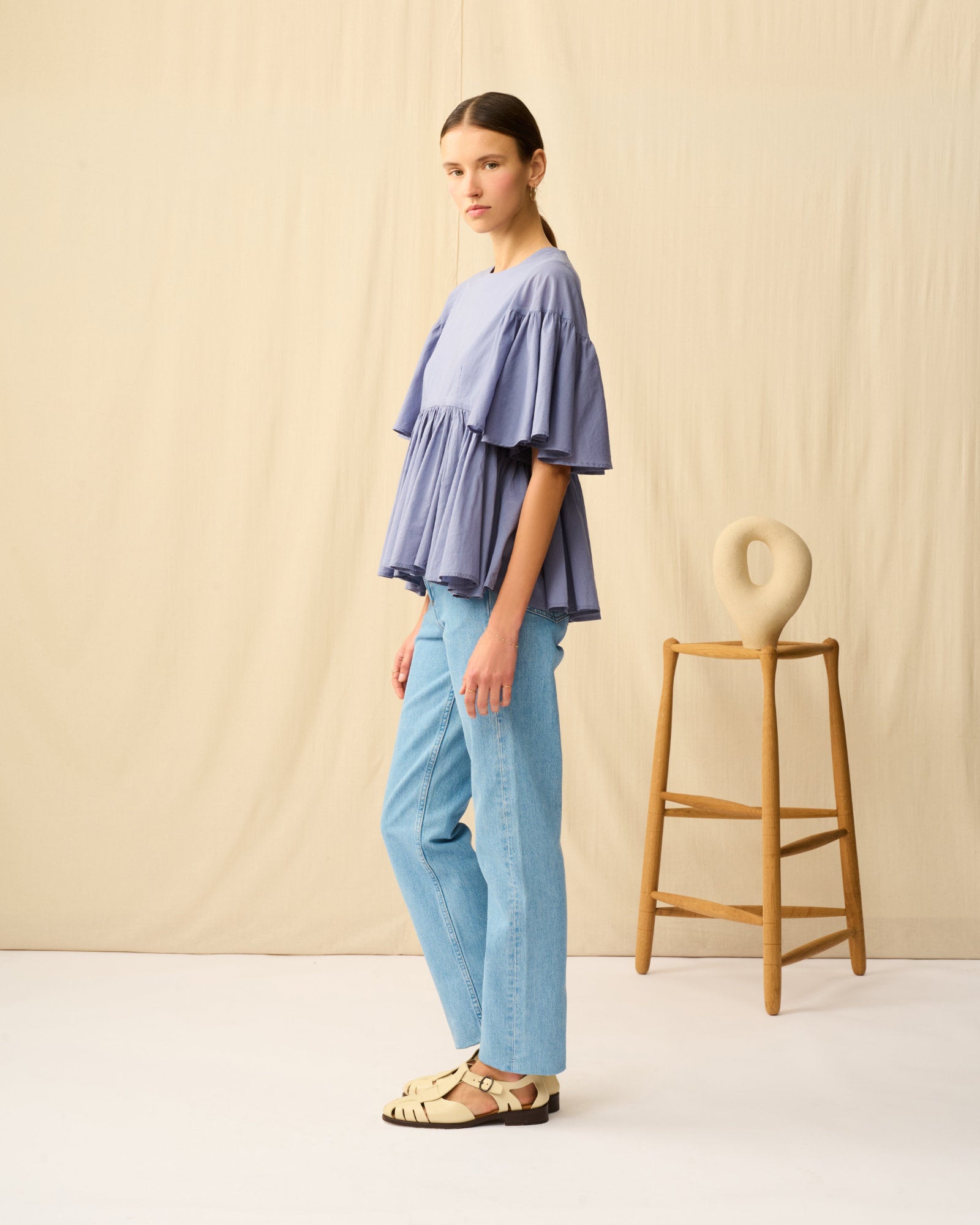 【予約】フリージアのブラウス Calm Ocean