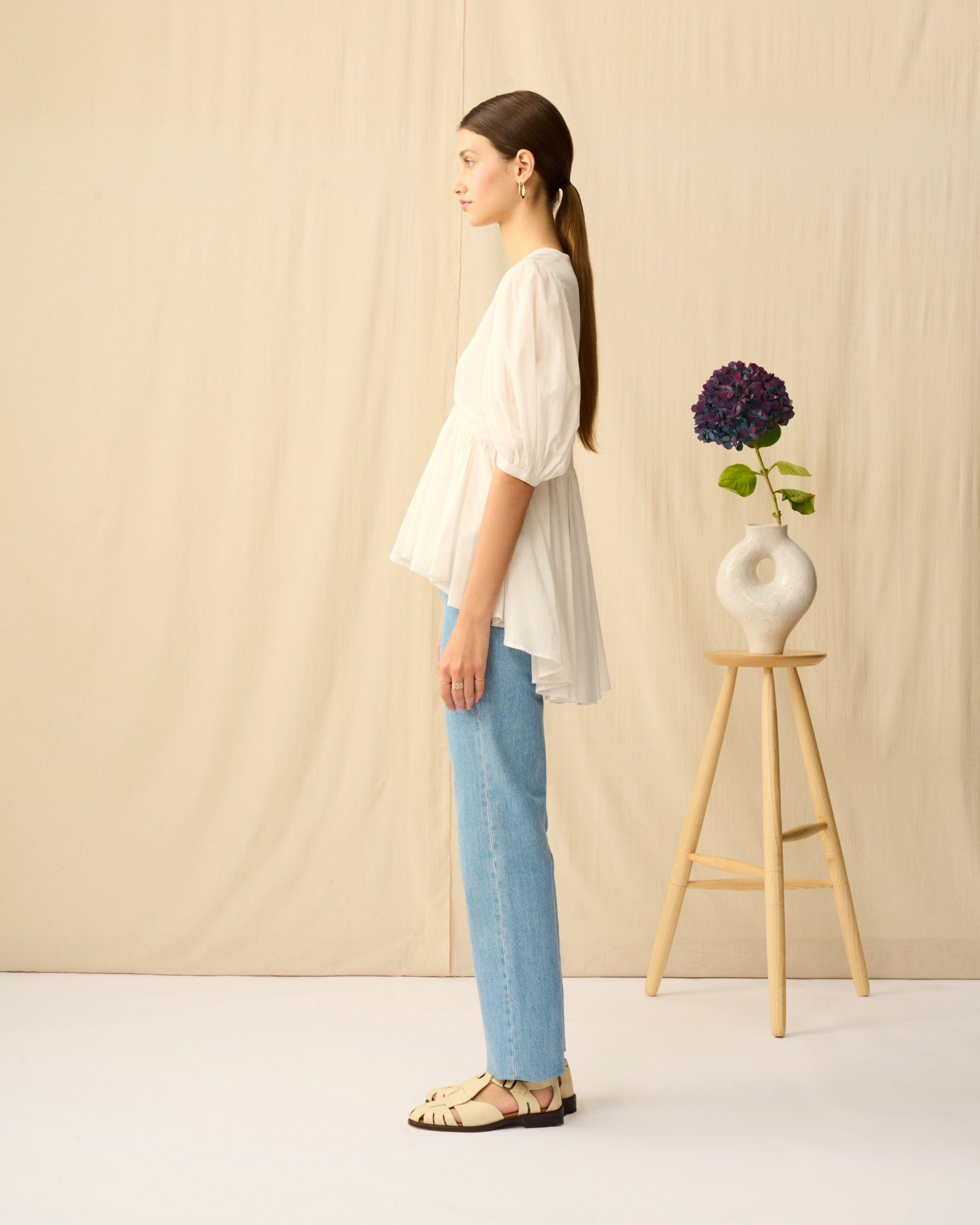 【予約】ラストダンスのブラウス White Chalcedony