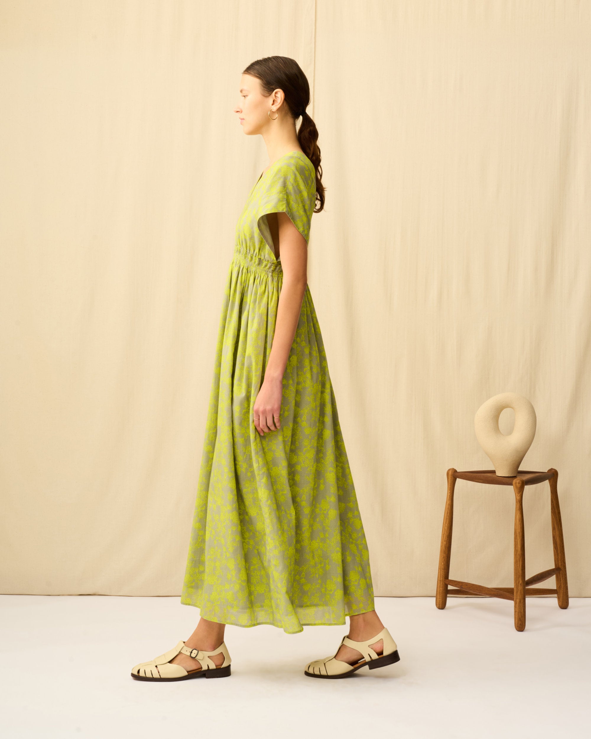 【予約】夏の光のドレス Radiant Flowers/Grey