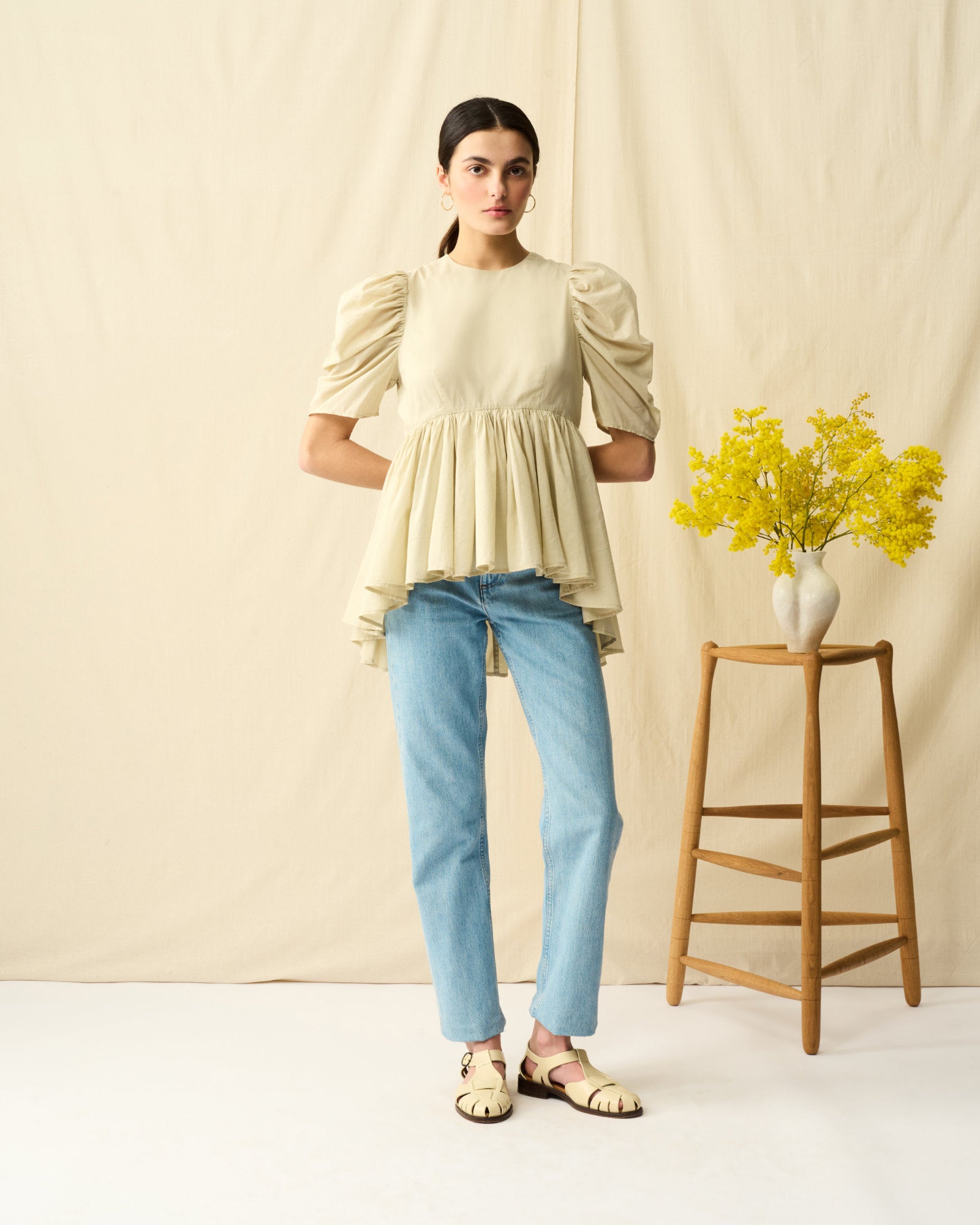 【予約】セレナーデのブラウス Champagne