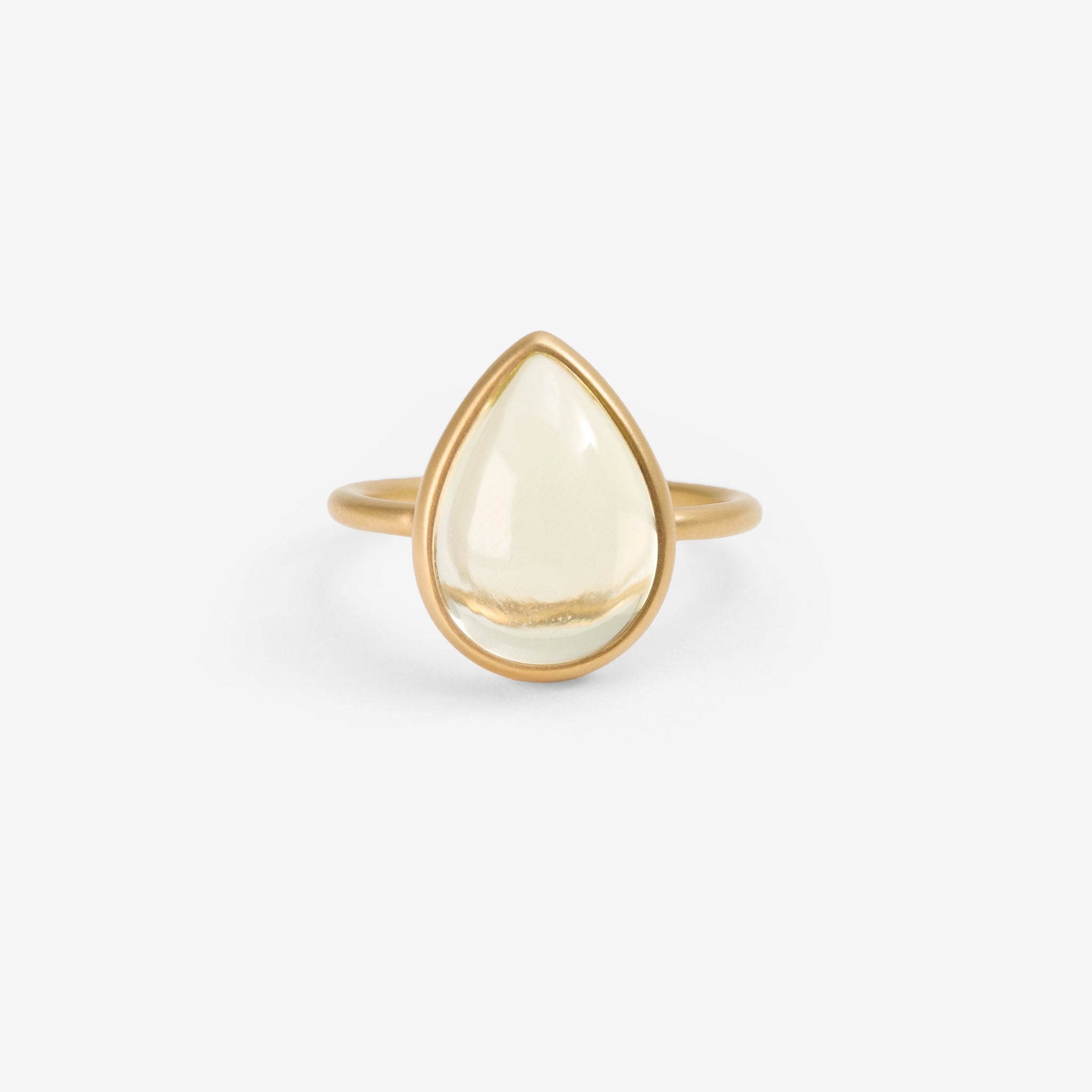 Earth Drops リング レモンクォーツ (着用感約13号)