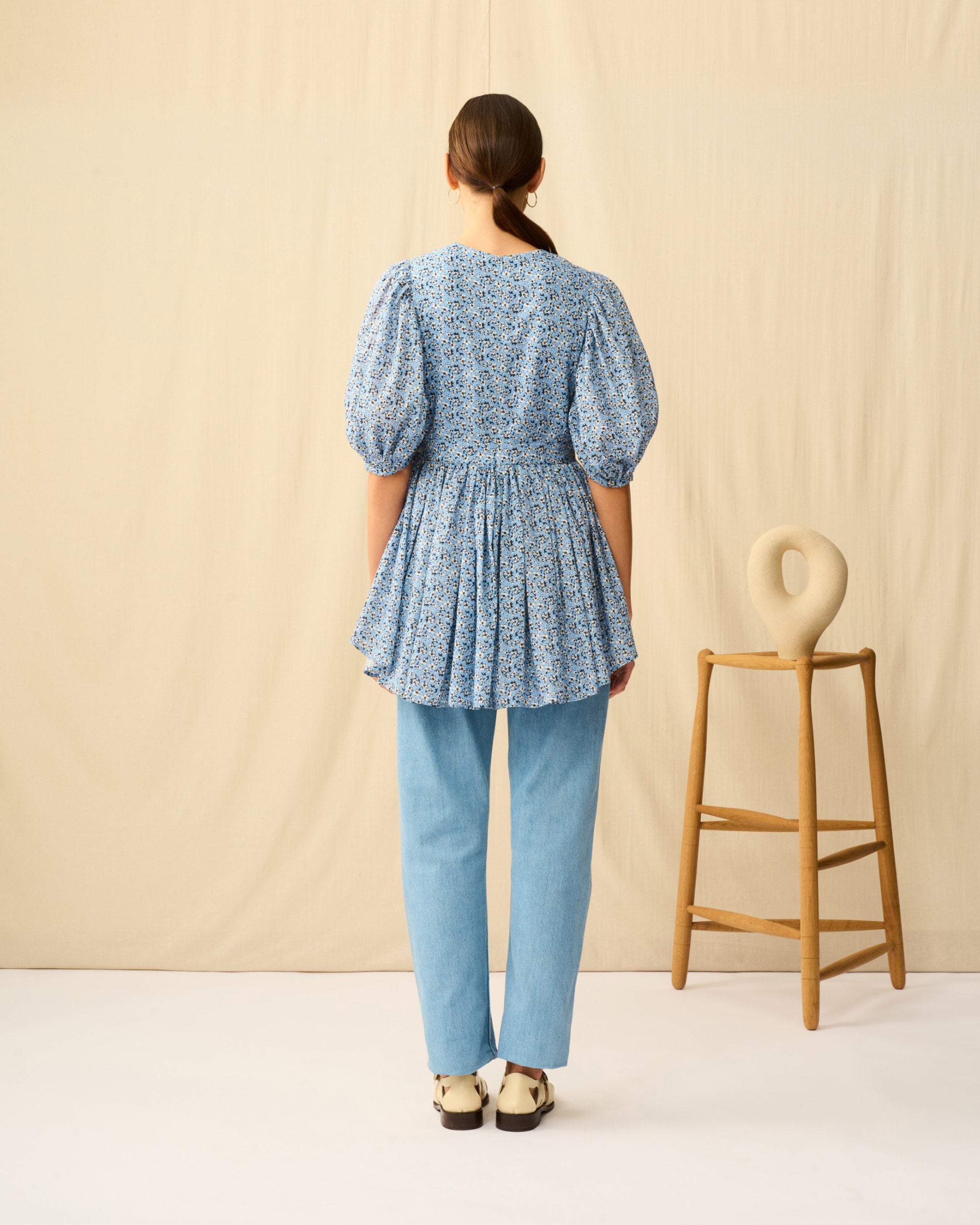 ラストダンスのブラウス Paradise Bloom/Blue