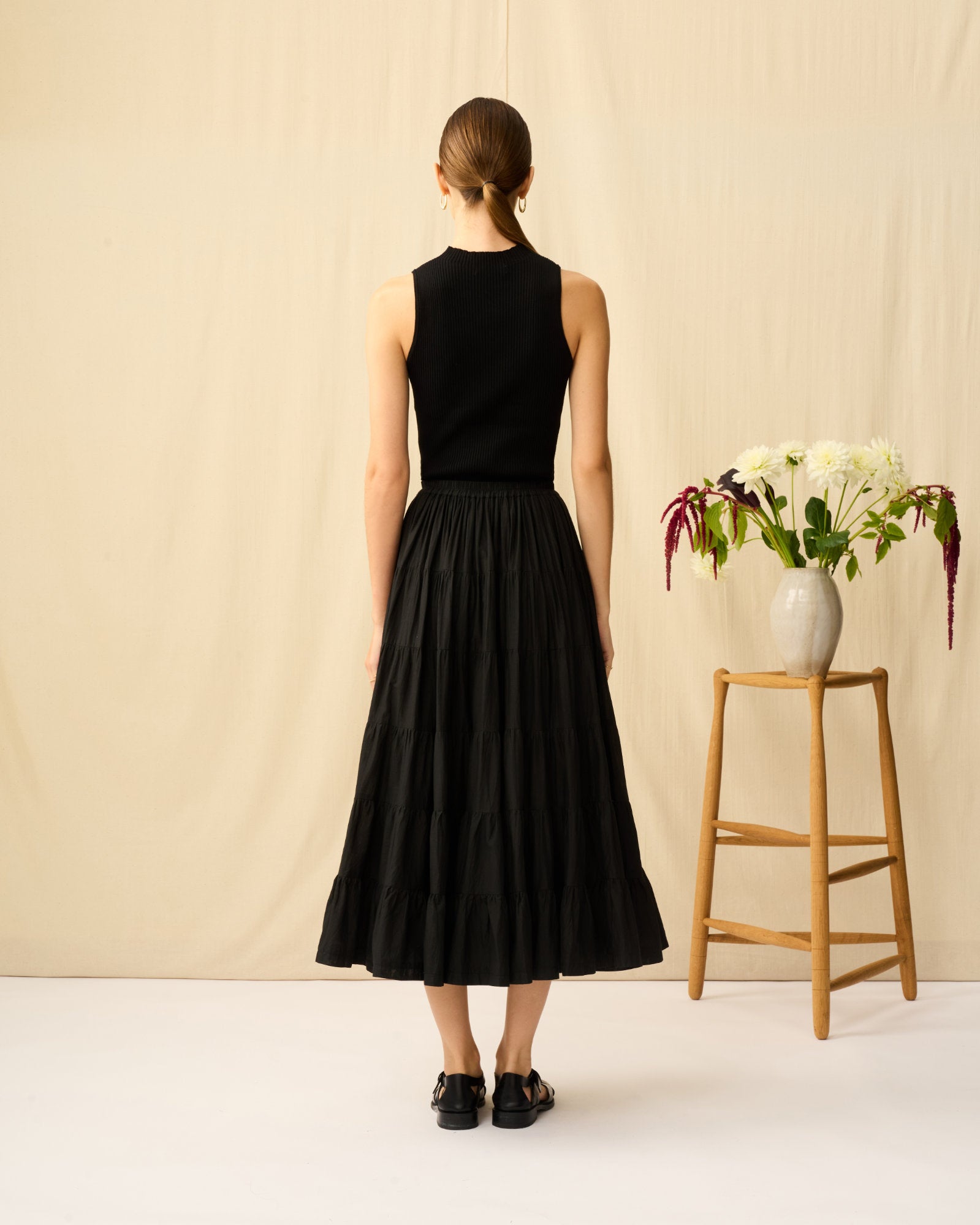 【予約】草原の虹のスカート Onyx