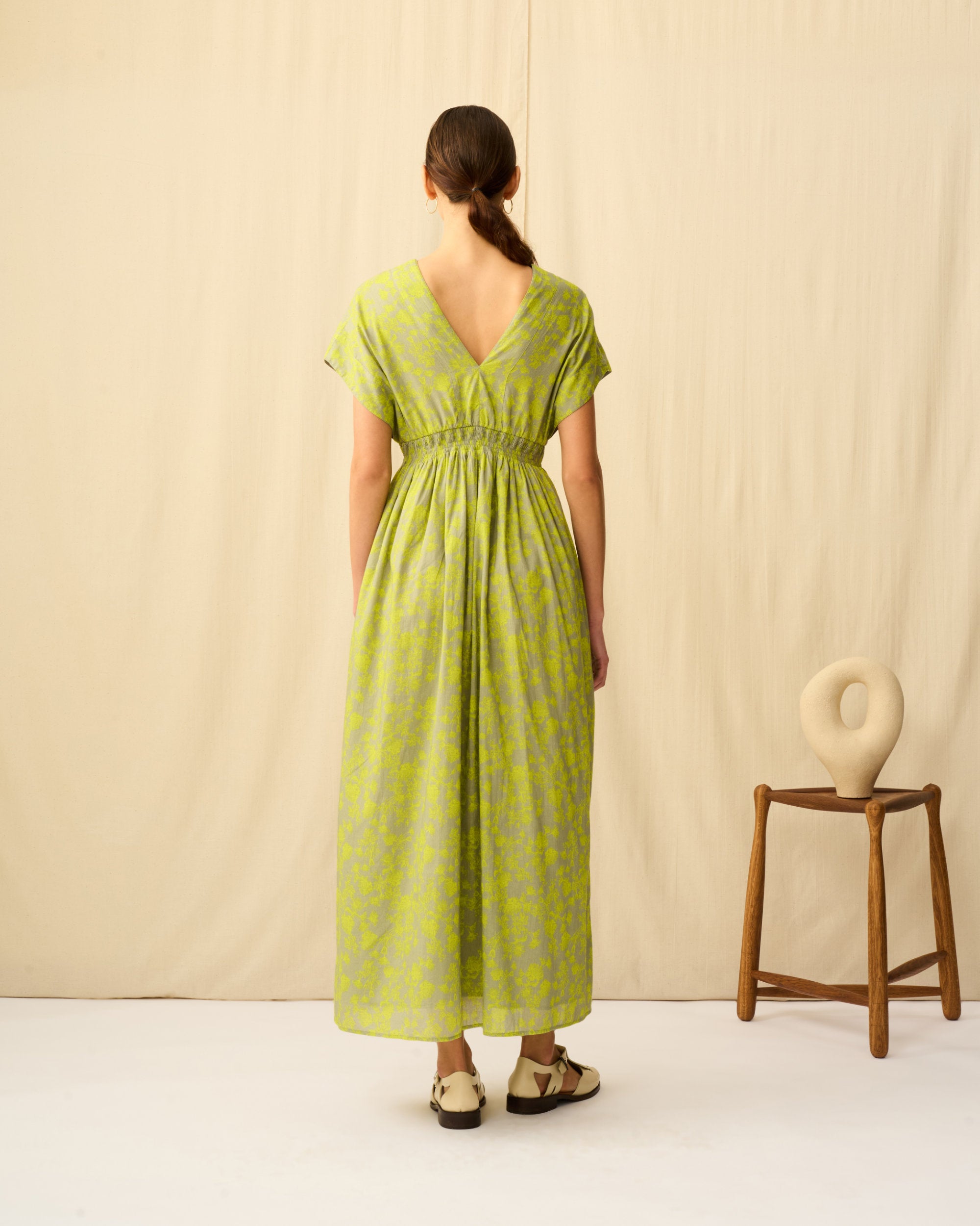 【予約】夏の光のドレス Radiant Flowers/Grey