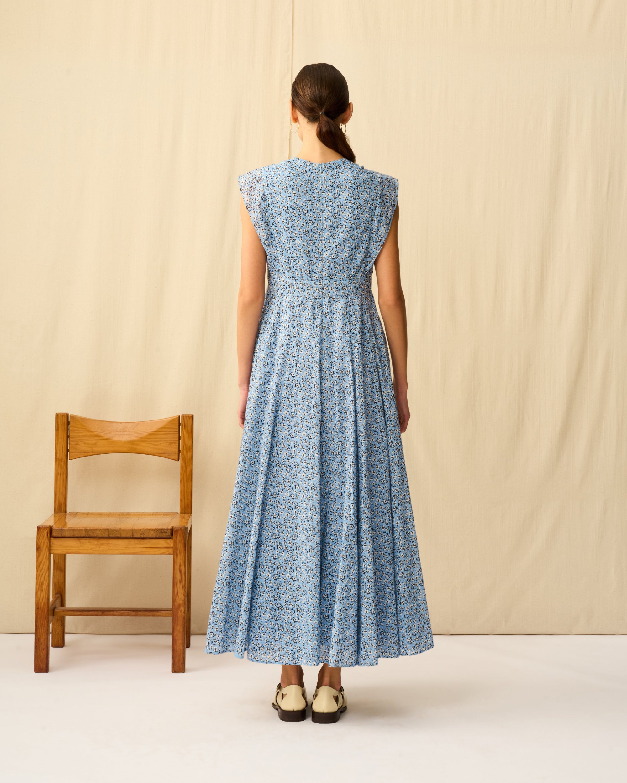 【予約】夏の月のドレス Paradise Bloom/Blue