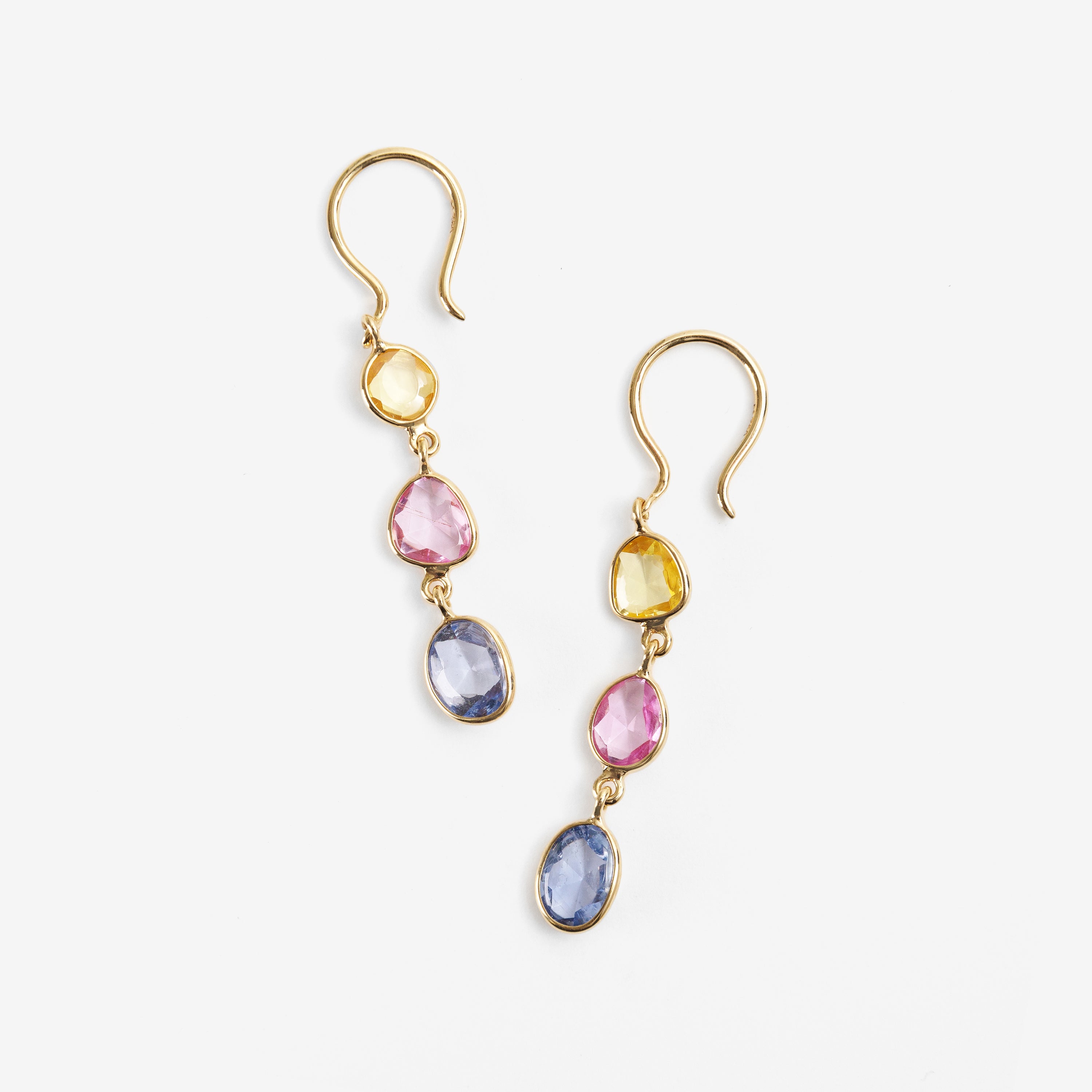 MARIHA(マリハ) Organic Gems 3Pピアス マルチサファイア K18 天然石