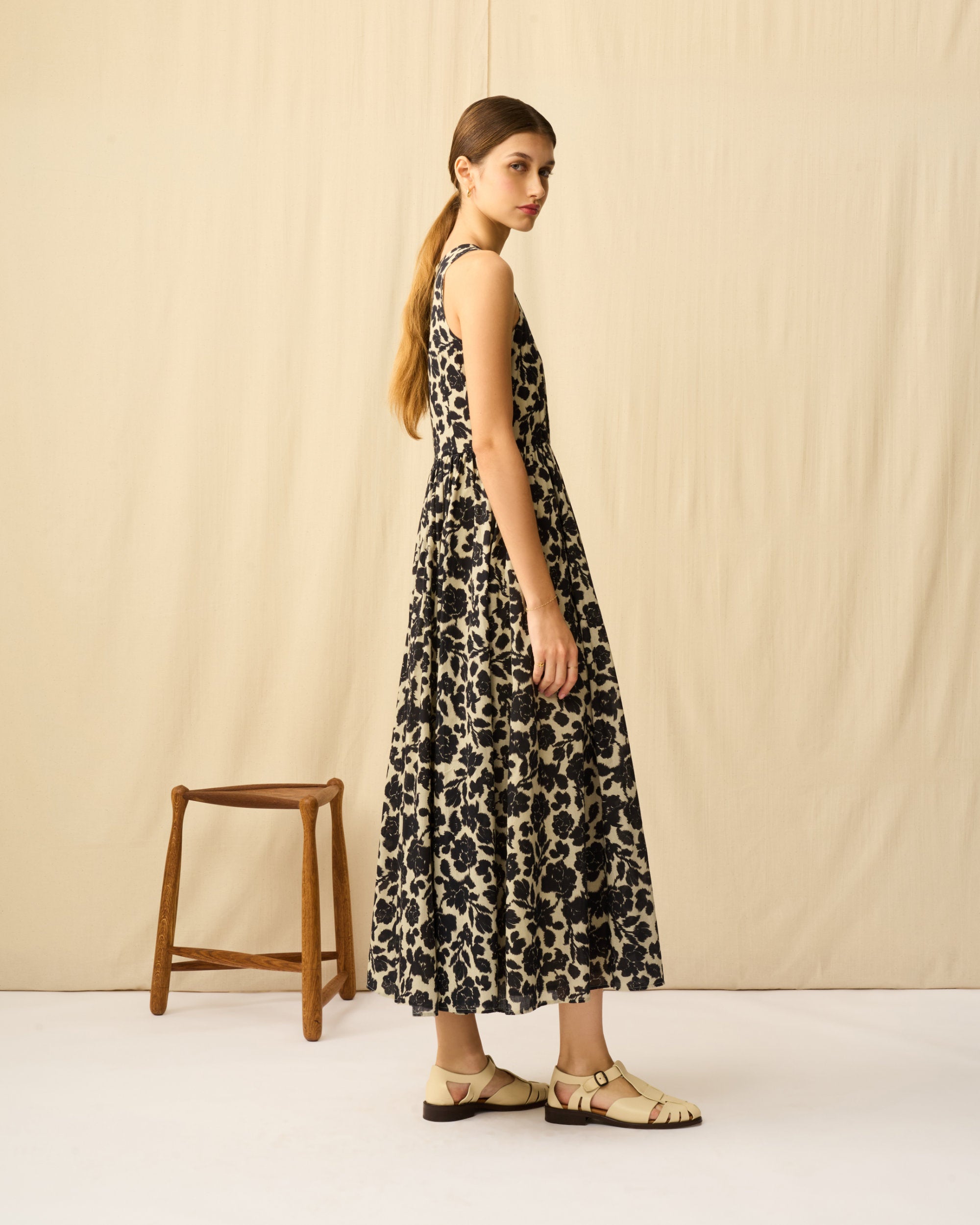 【予約】夏のレディのドレス Rose Fantasy/Greige