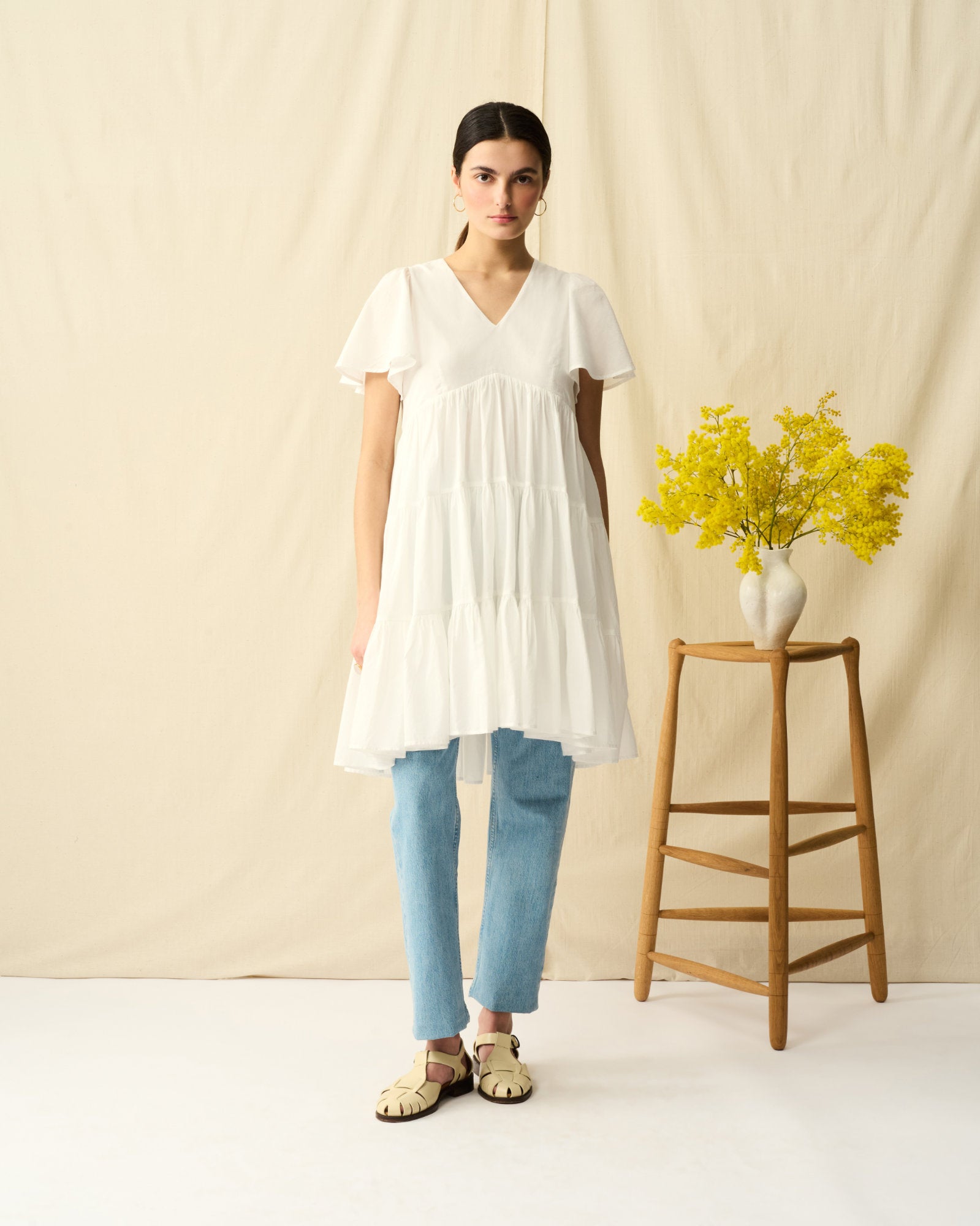 【予約】エンジェルのミニドレス White Chalcedony