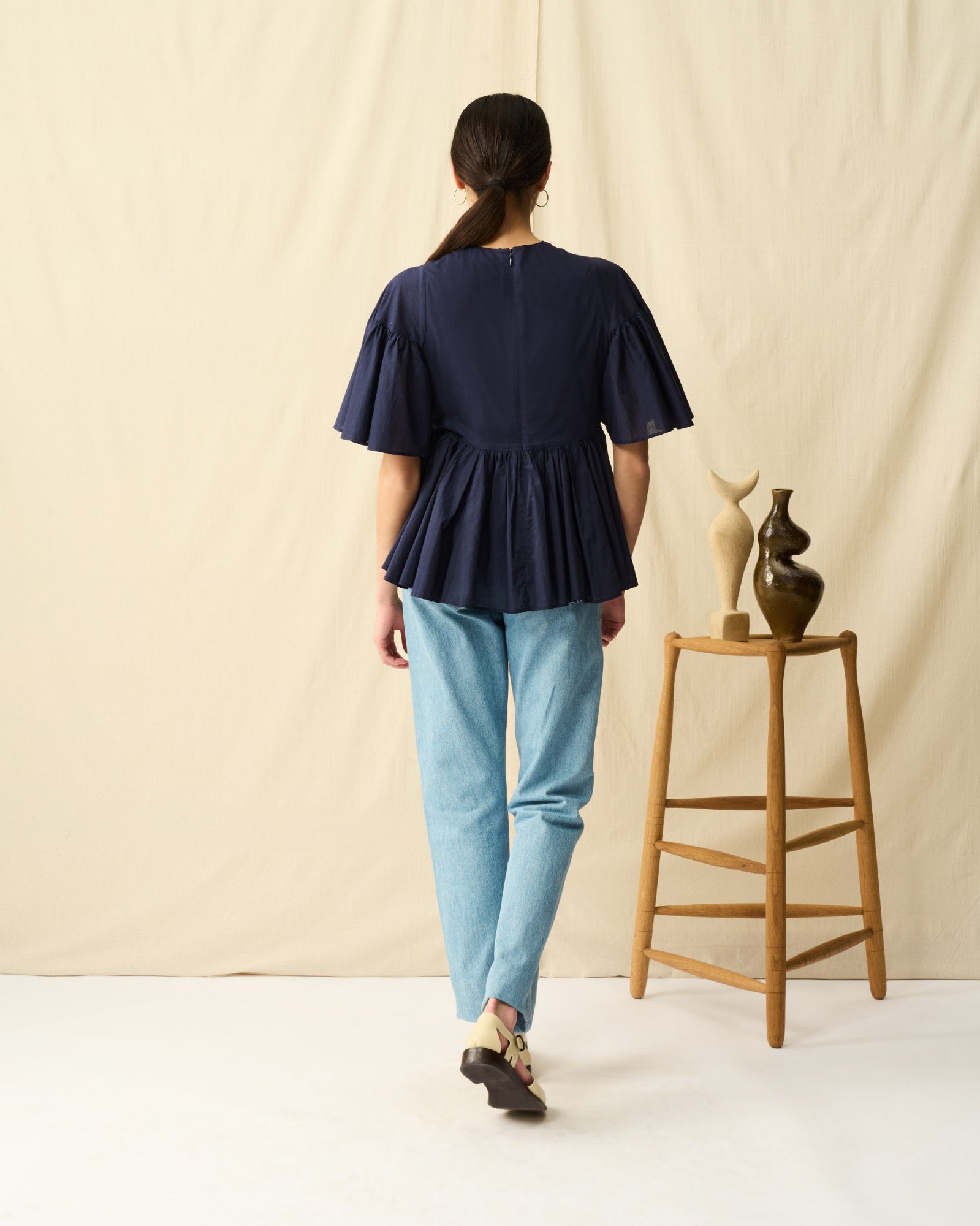 【予約】フリージアのブラウス Midnight Ocean