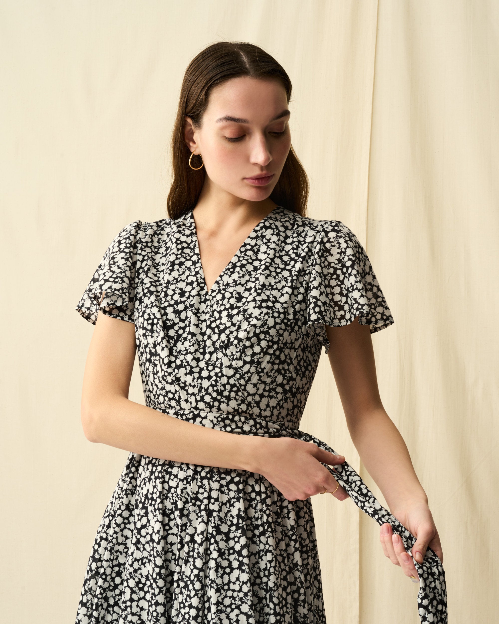 【予約】マドモアゼルのドレス Dancing Shadows/Black