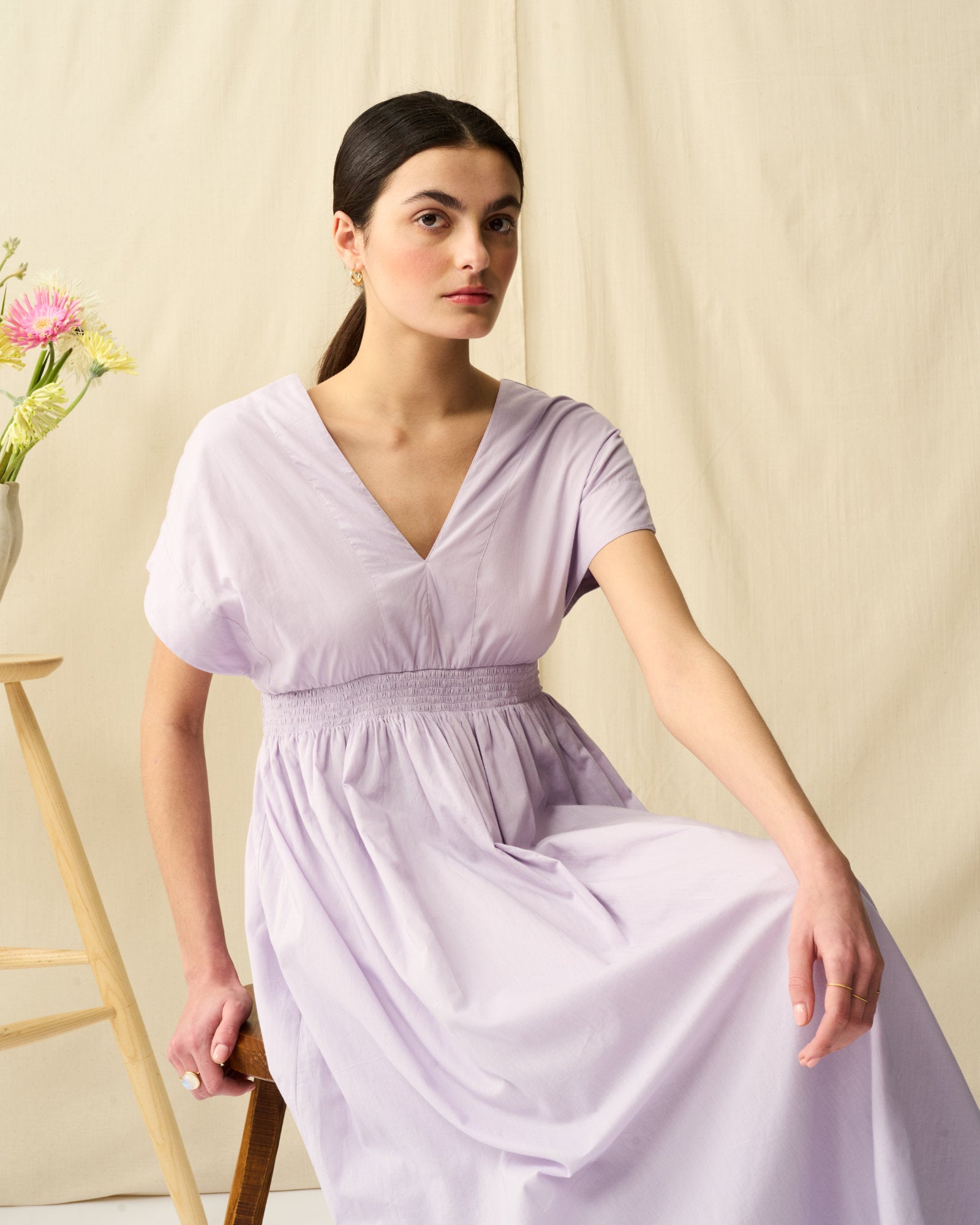 【予約】夏の光のドレス Spring Violet