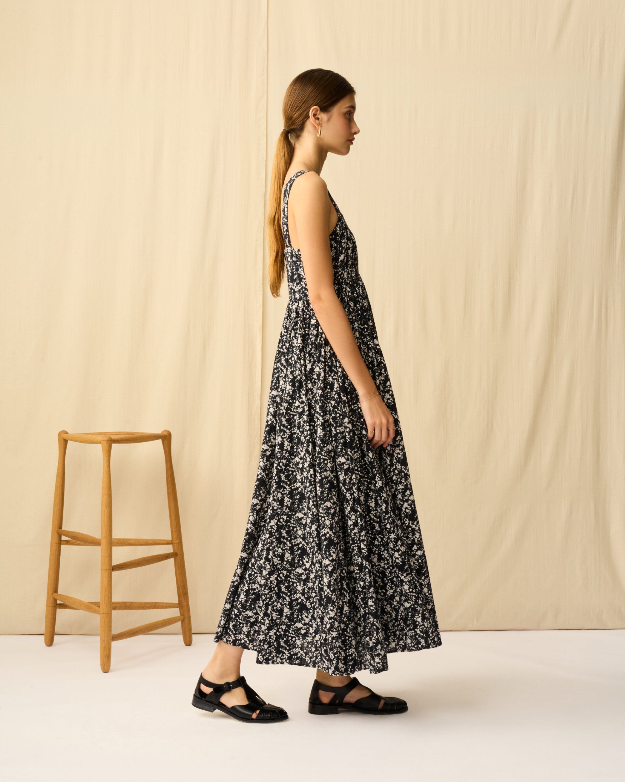 【予約】シンデレラのドレス Seersucker Shadow Play/Black