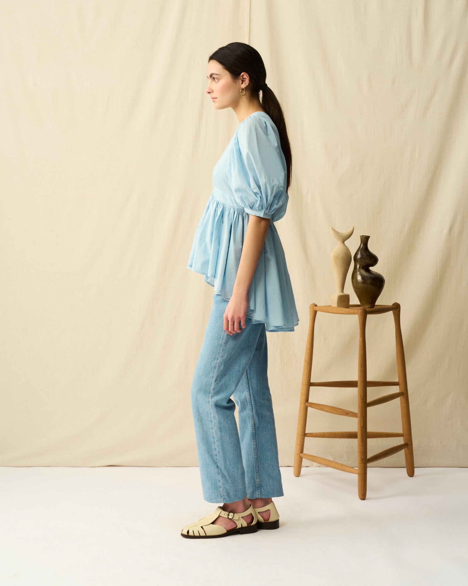 【予約】ラストダンスのブラウス Clear Sky