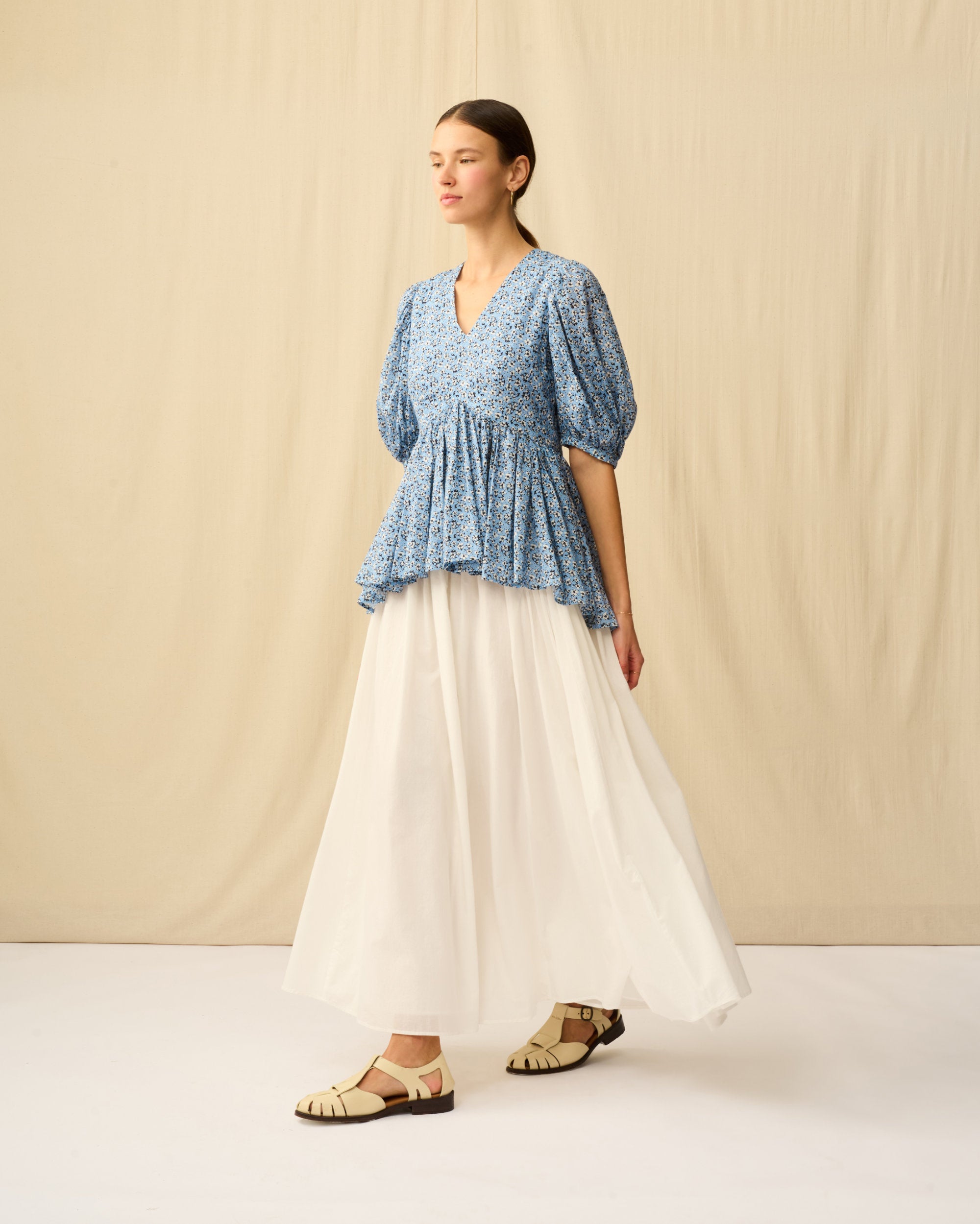 ラストダンスのブラウス Paradise Bloom/Blue