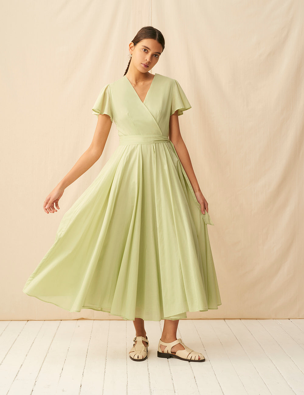 マドモアゼルのドレス(半袖) <br>Lime