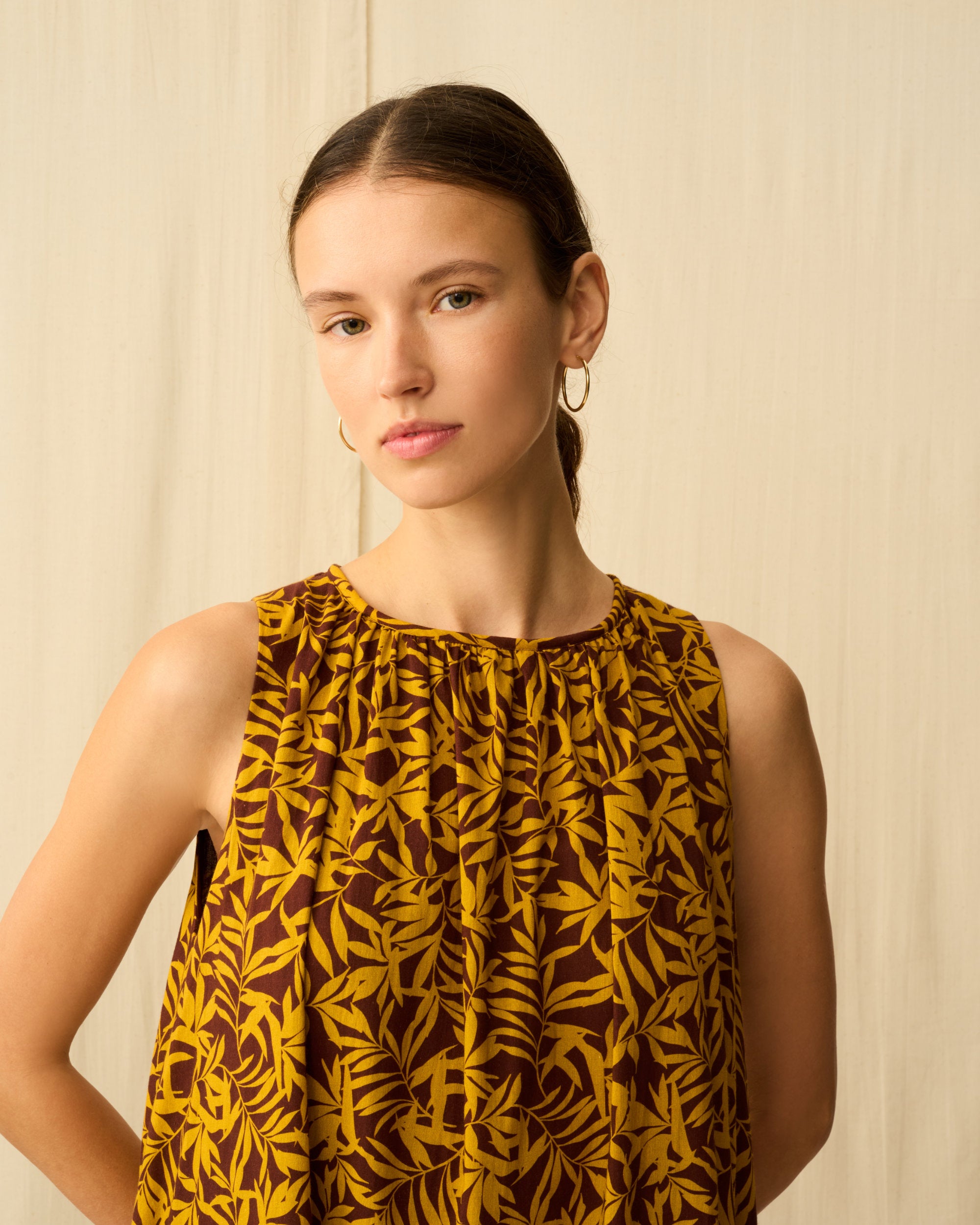 【予約】サマービューティー Breezy Leaves/Brown