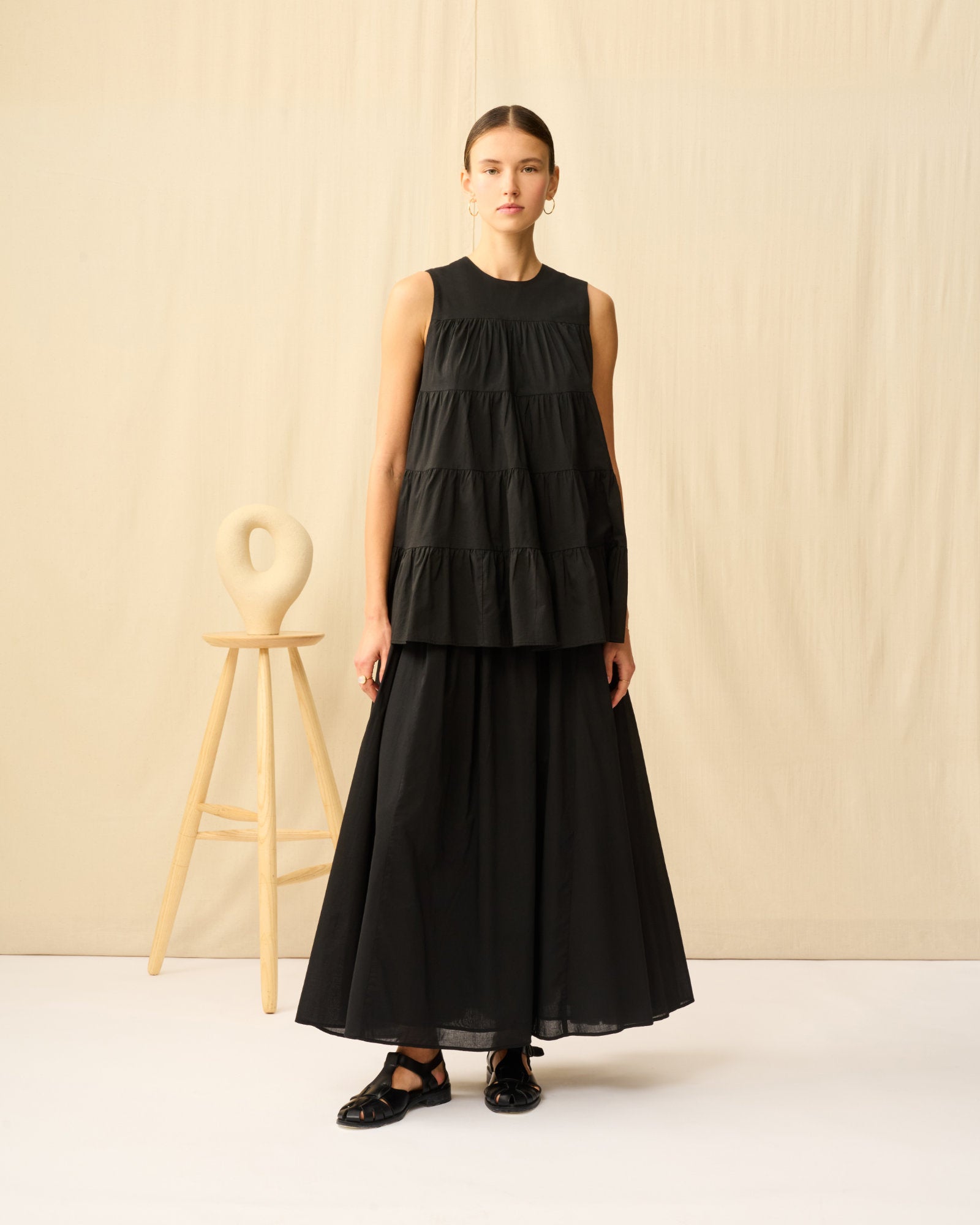 【予約】ミューズのブラウス Onyx