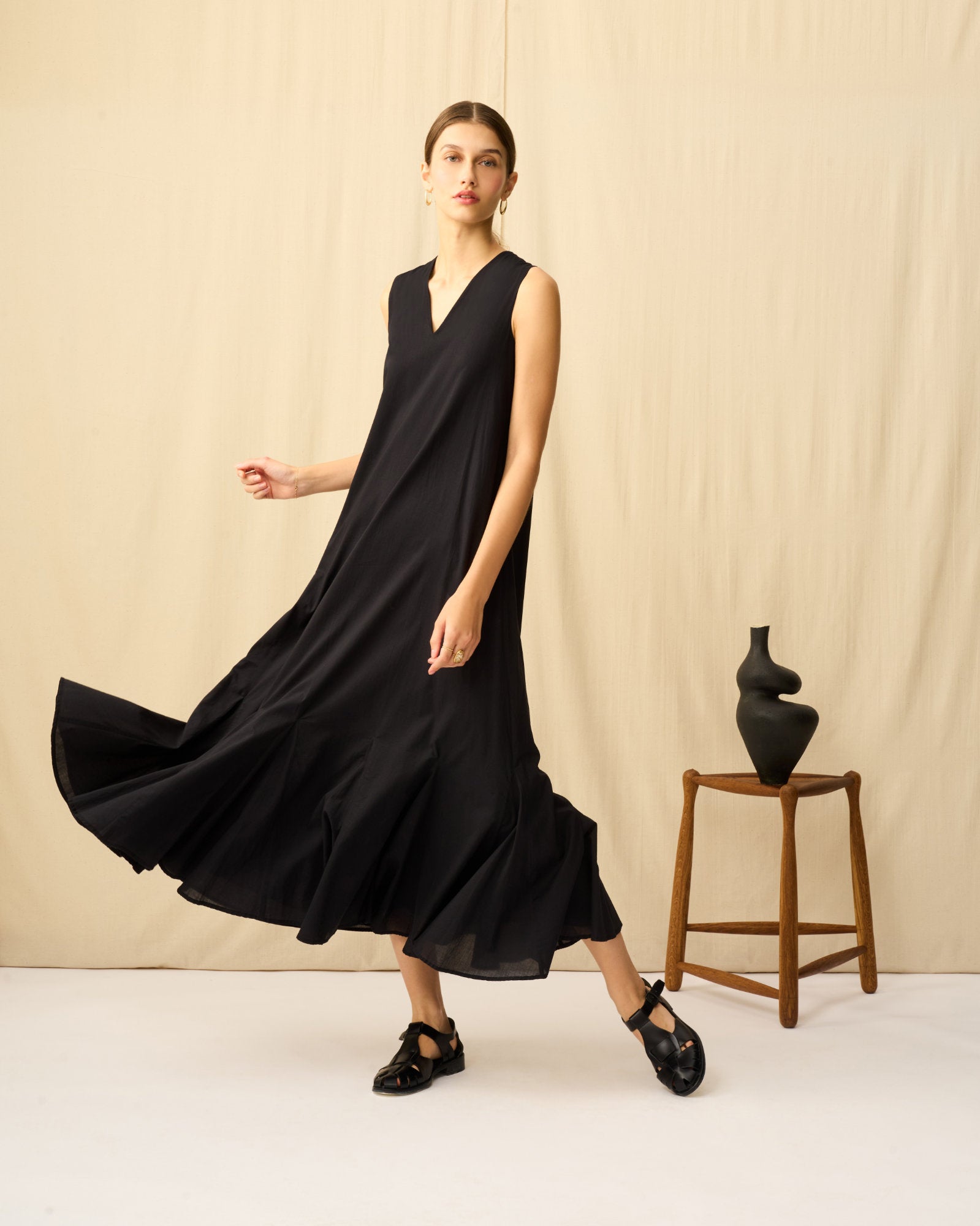 【予約】夏の月影のドレス Onyx