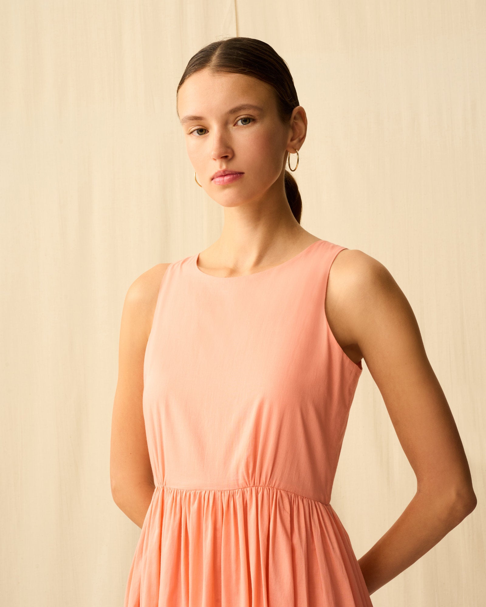 【予約】夏のレディのドレス Desert Coral