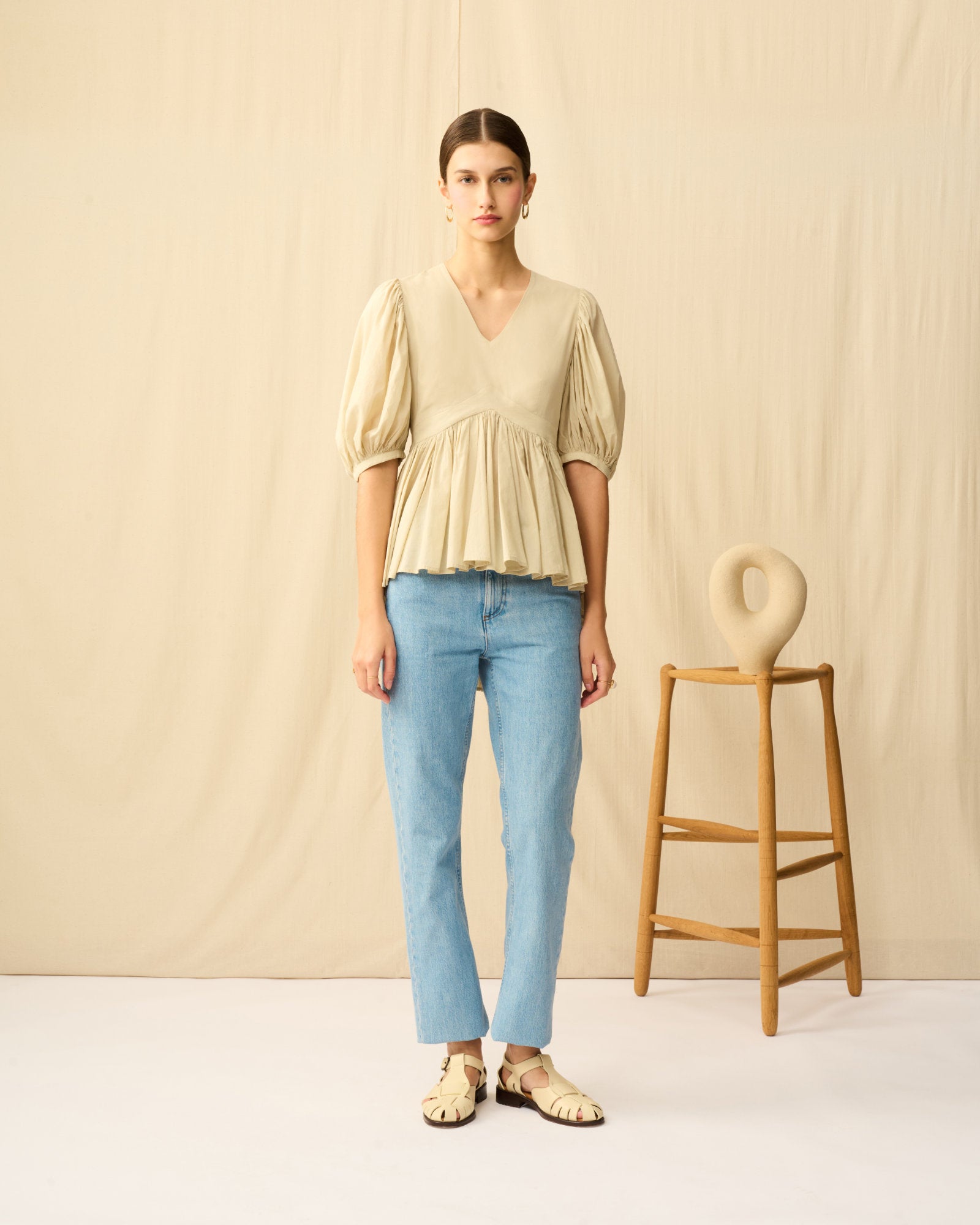 【予約】ラストダンスのブラウス Champagne