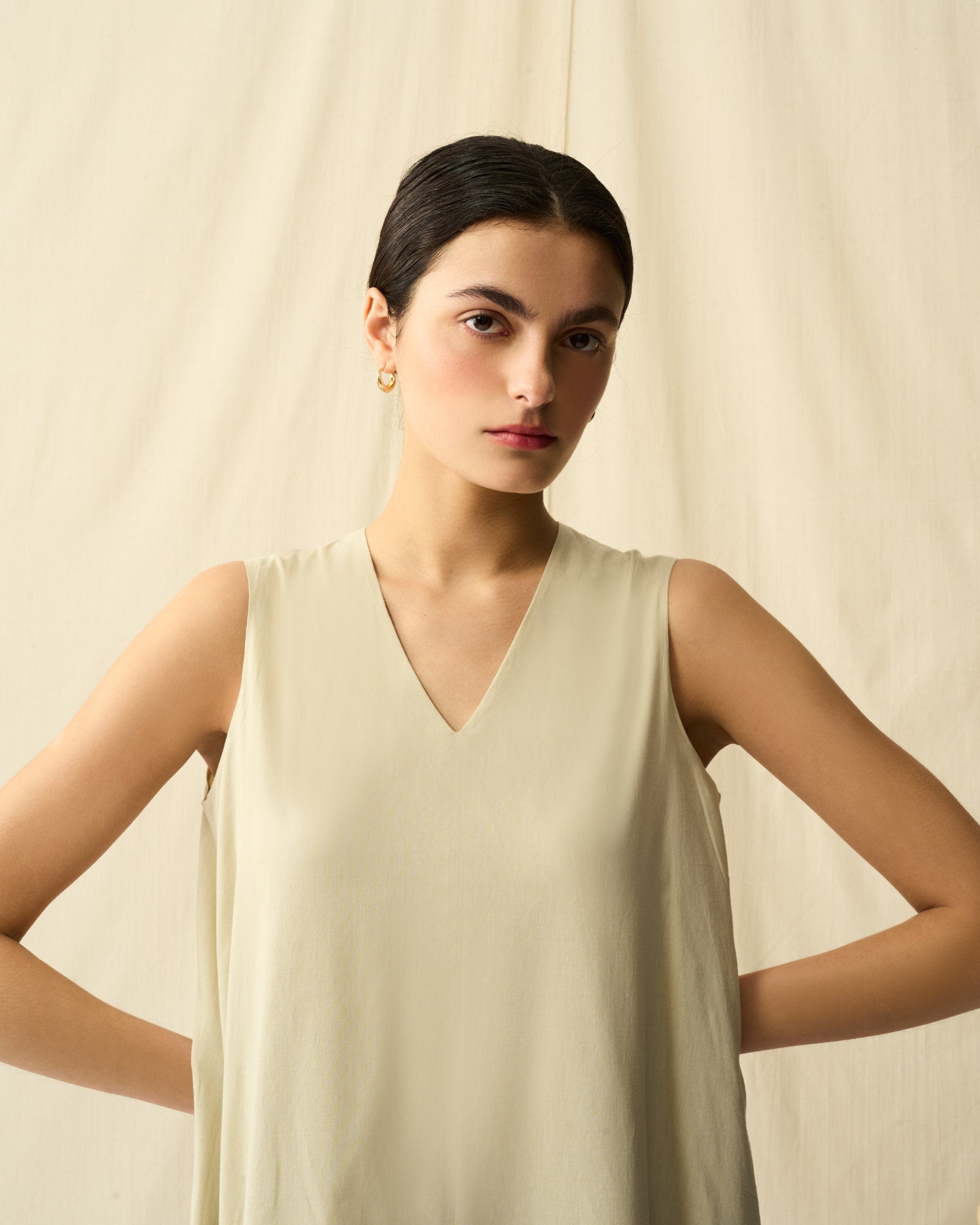 【予約】夏の月影のドレス Champagne