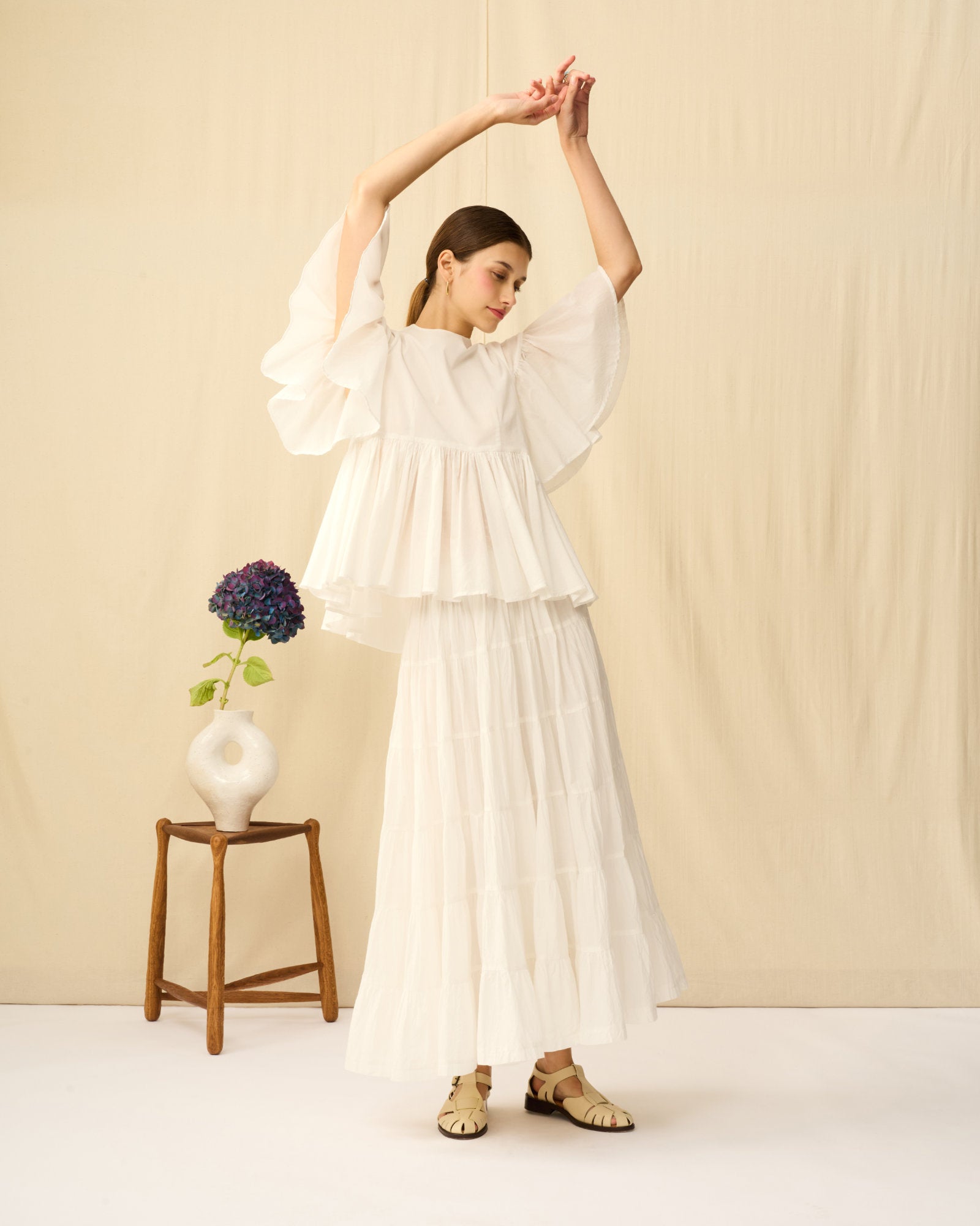 MARIHA(マリハ) リゾートドレス フリージアのブラウス White Chalcedony