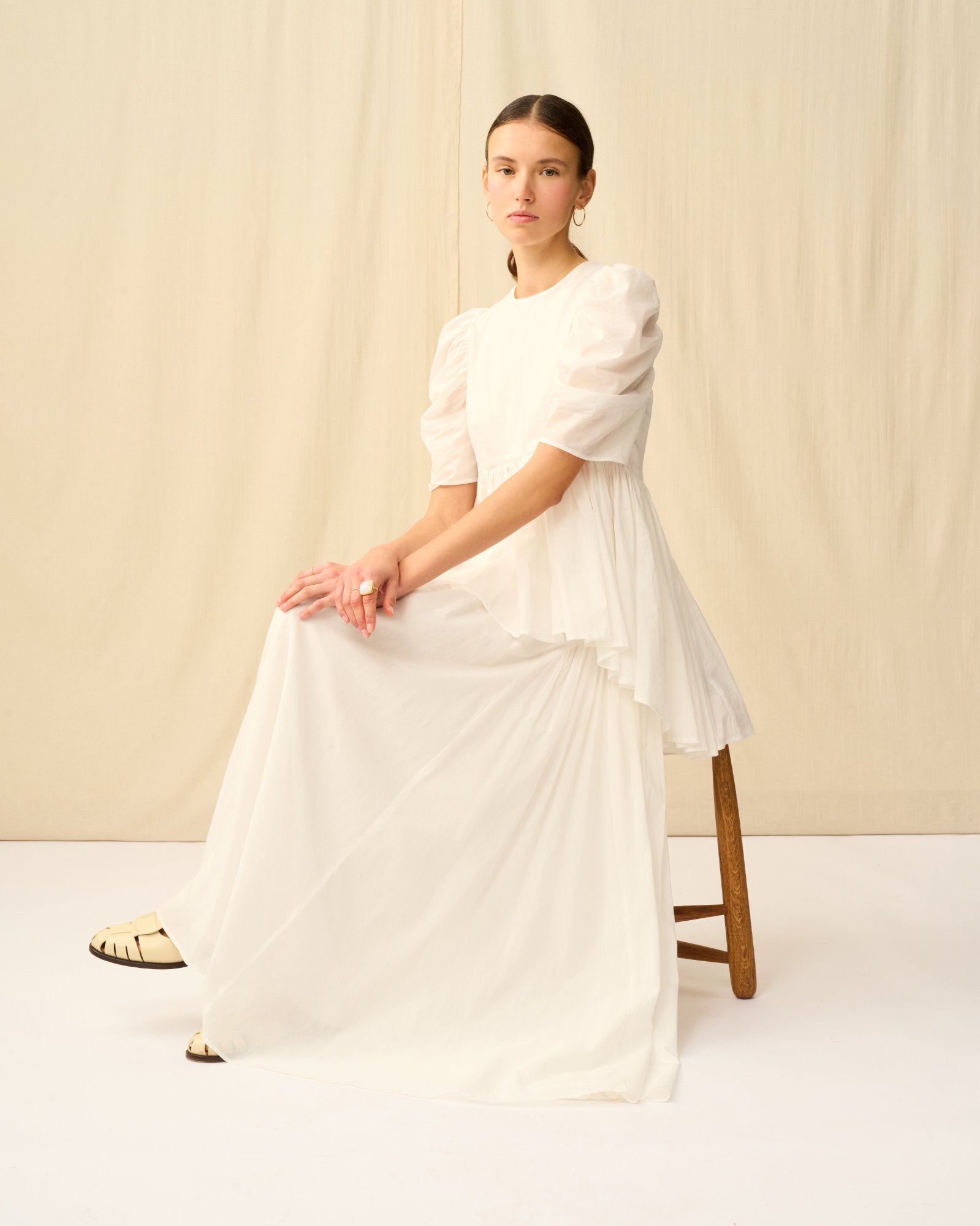 MARIHA(マリハ) リゾートドレス セレナーデのブラウス White Chalcedony