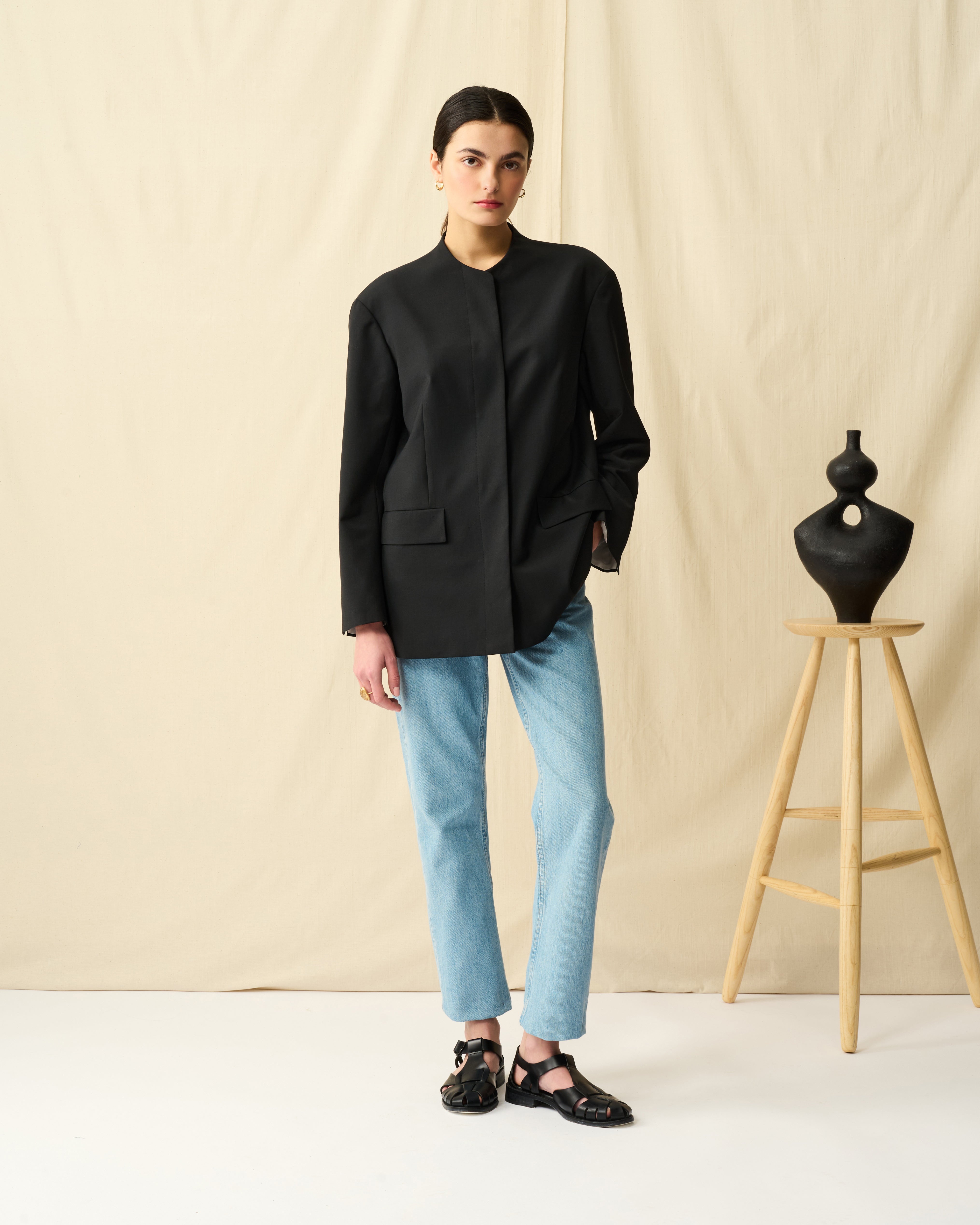 スワンジャケット Black