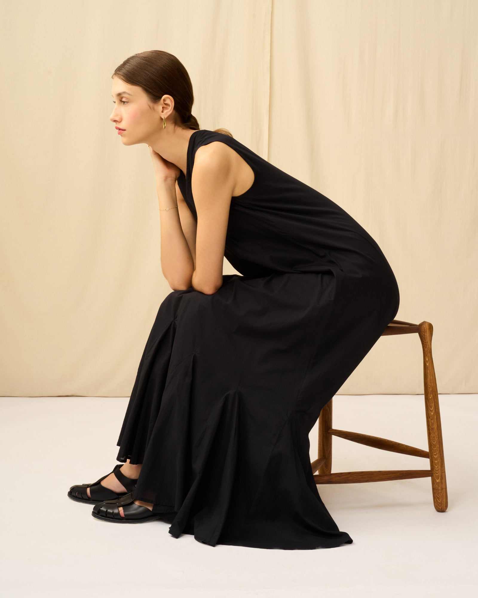 【予約】夏の月影のドレス Onyx