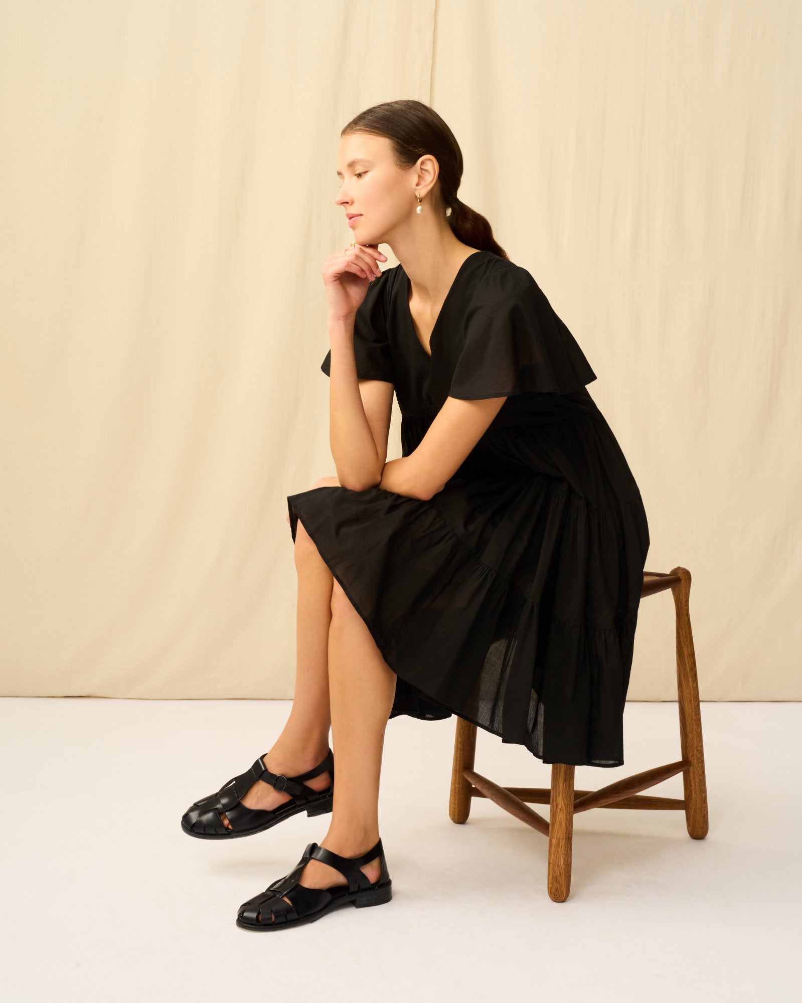 【予約】エンジェルのミニドレス Onyx