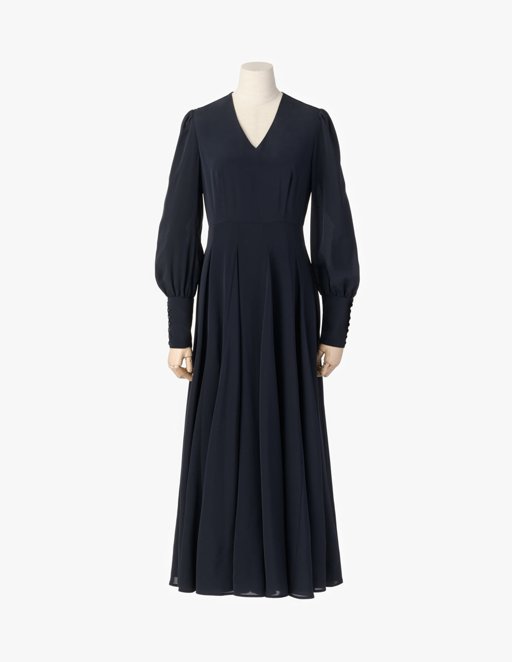 マリハ ワンピース 彗星のドレス(長袖) Navy シティードレス