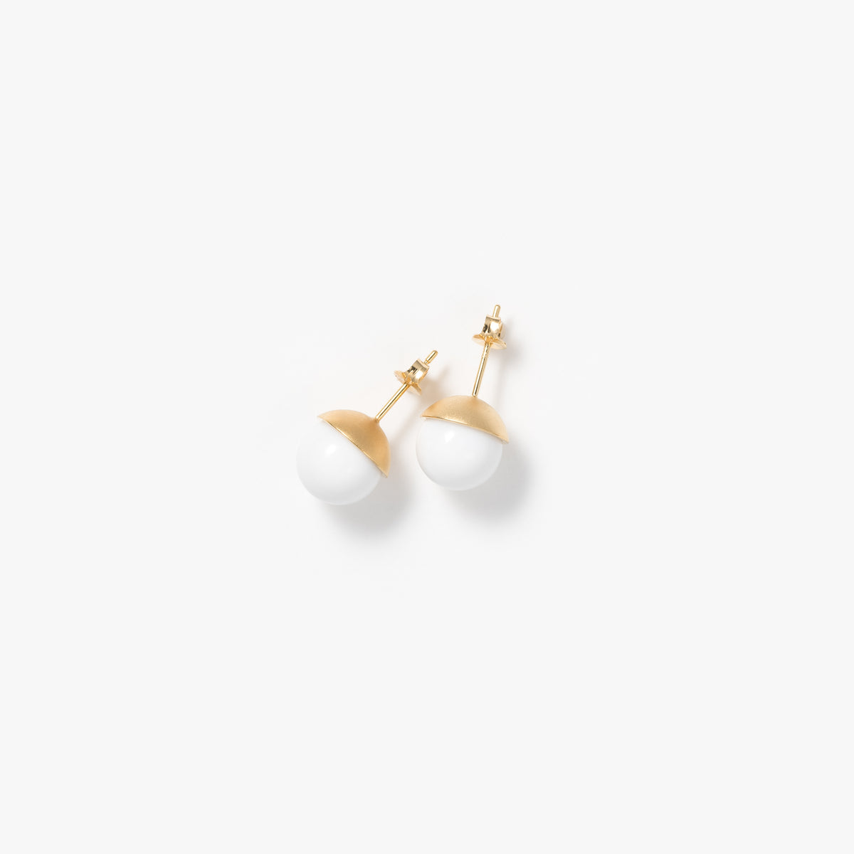 BETTINA JAVAHERI ミニサークルホワイトダイヤモンド ピアス BETTINA 