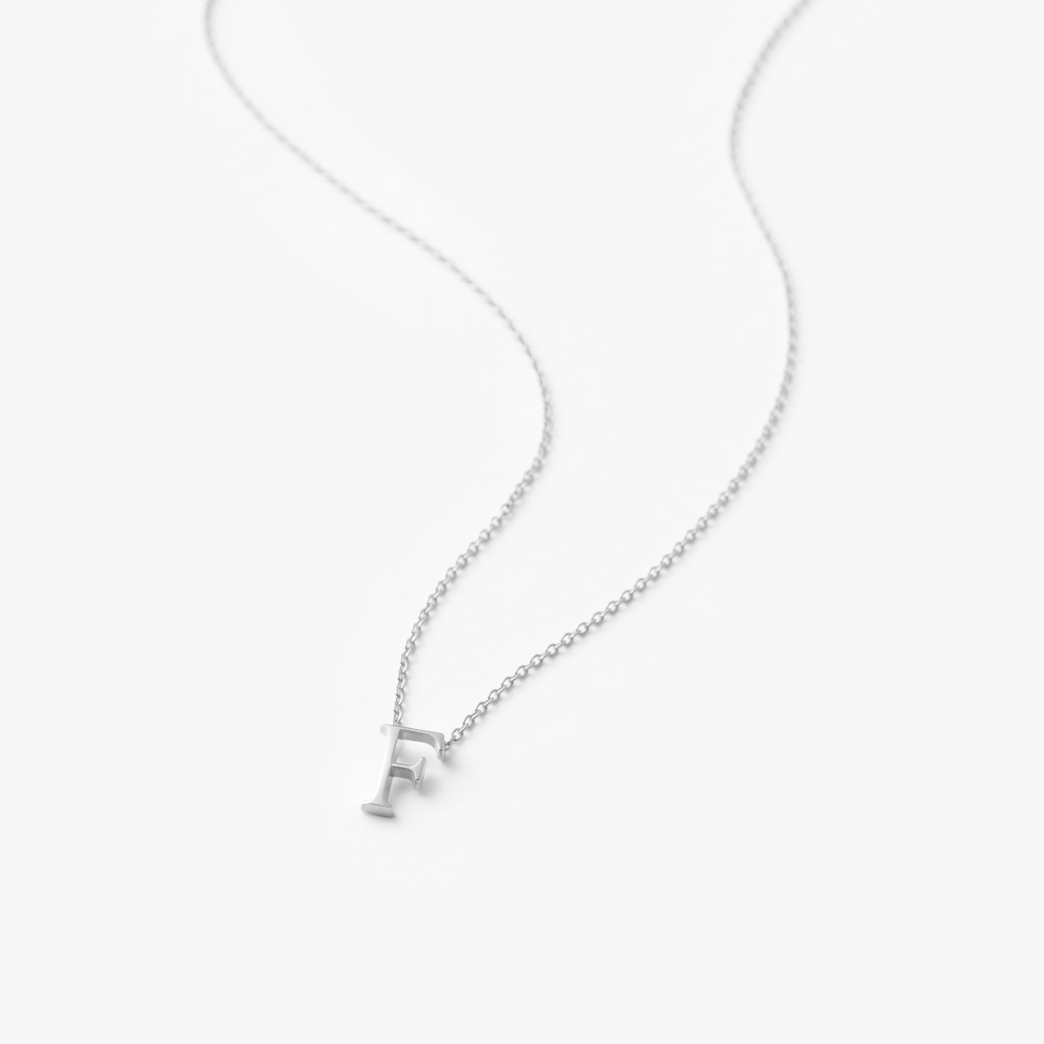 【オーダー商品】My Letters Silver ネックレス＜F＞50cm (シルバーカラー)【SV925】
