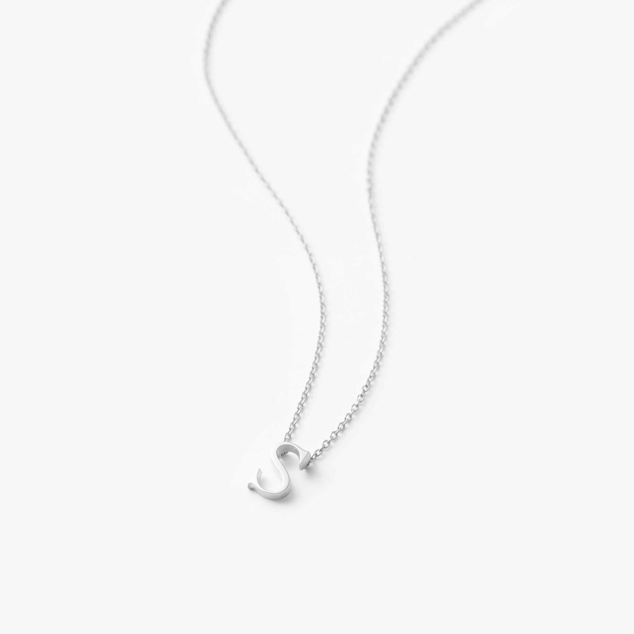 【オーダー商品】My Letters Silver ネックレス＜S＞50cm (シルバーカラー)【SV925】