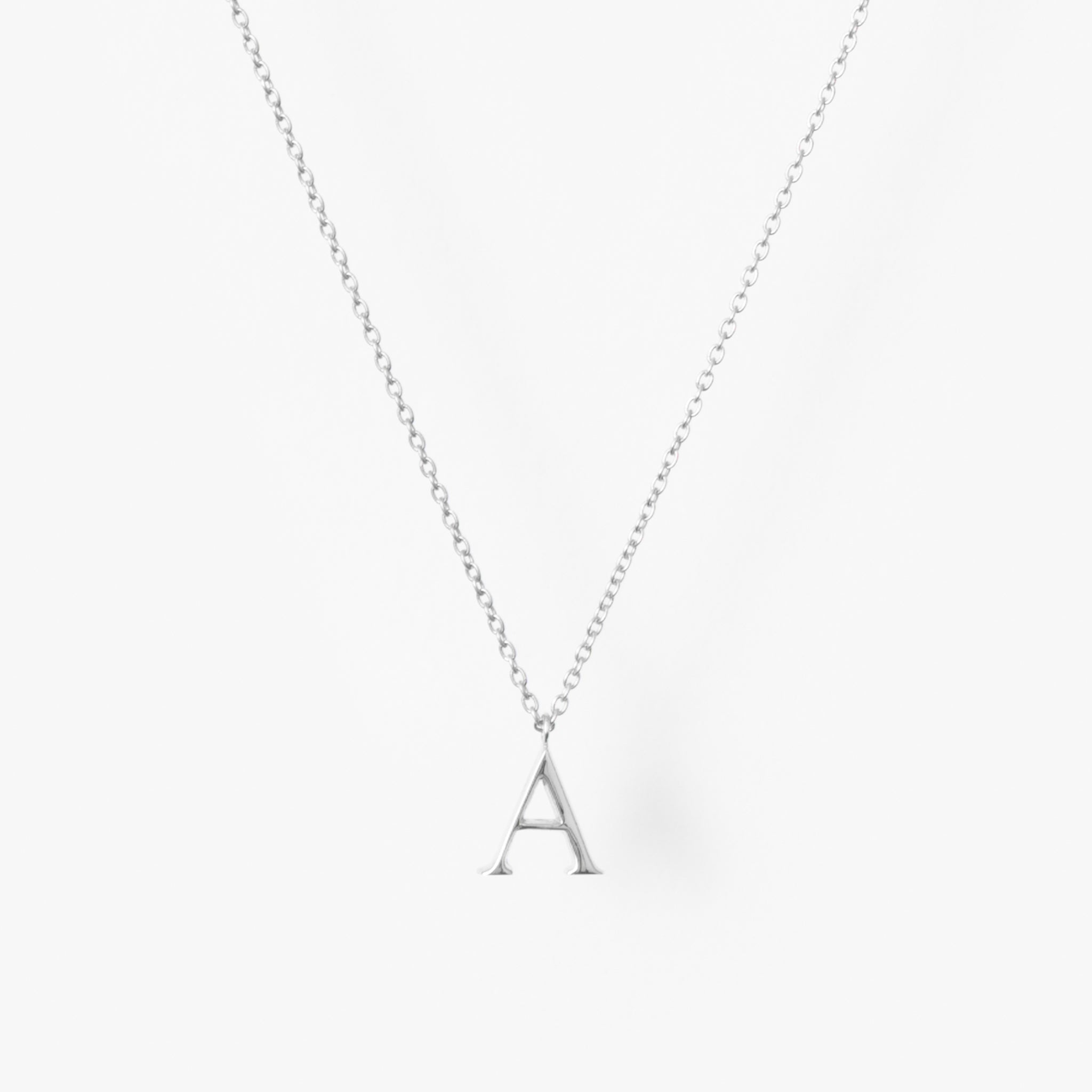 【オーダー商品】My Letters Silver ネックレス＜A＞50cm (シルバーカラー)【SV925】
