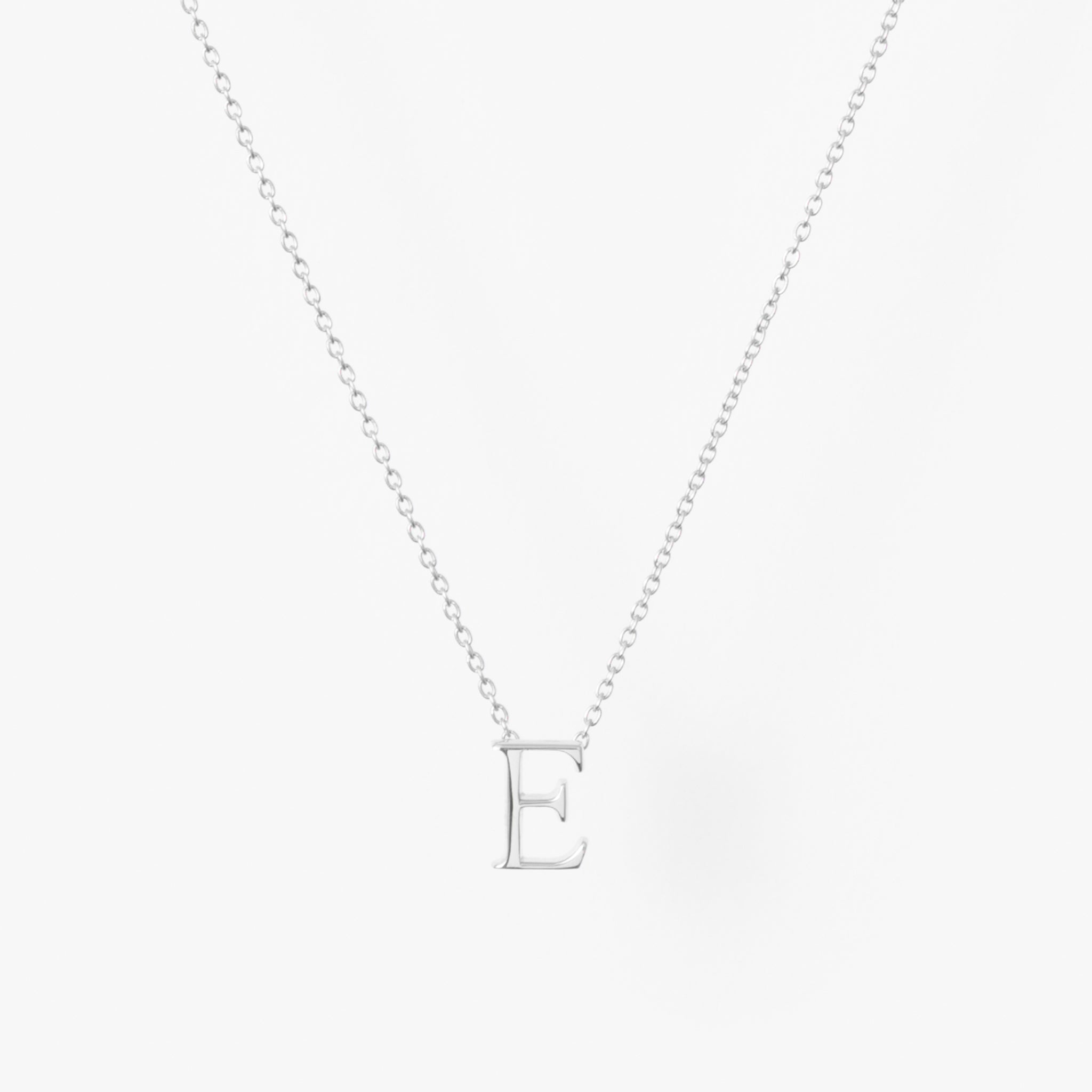 【オーダー商品】My Letters Silver ネックレス＜E＞50cm (シルバーカラー)【SV925】