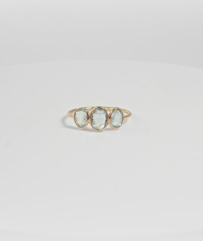MARIHA(マリハ) Organic Gems 1点物 3Pリング アクアマリン K18 天然石