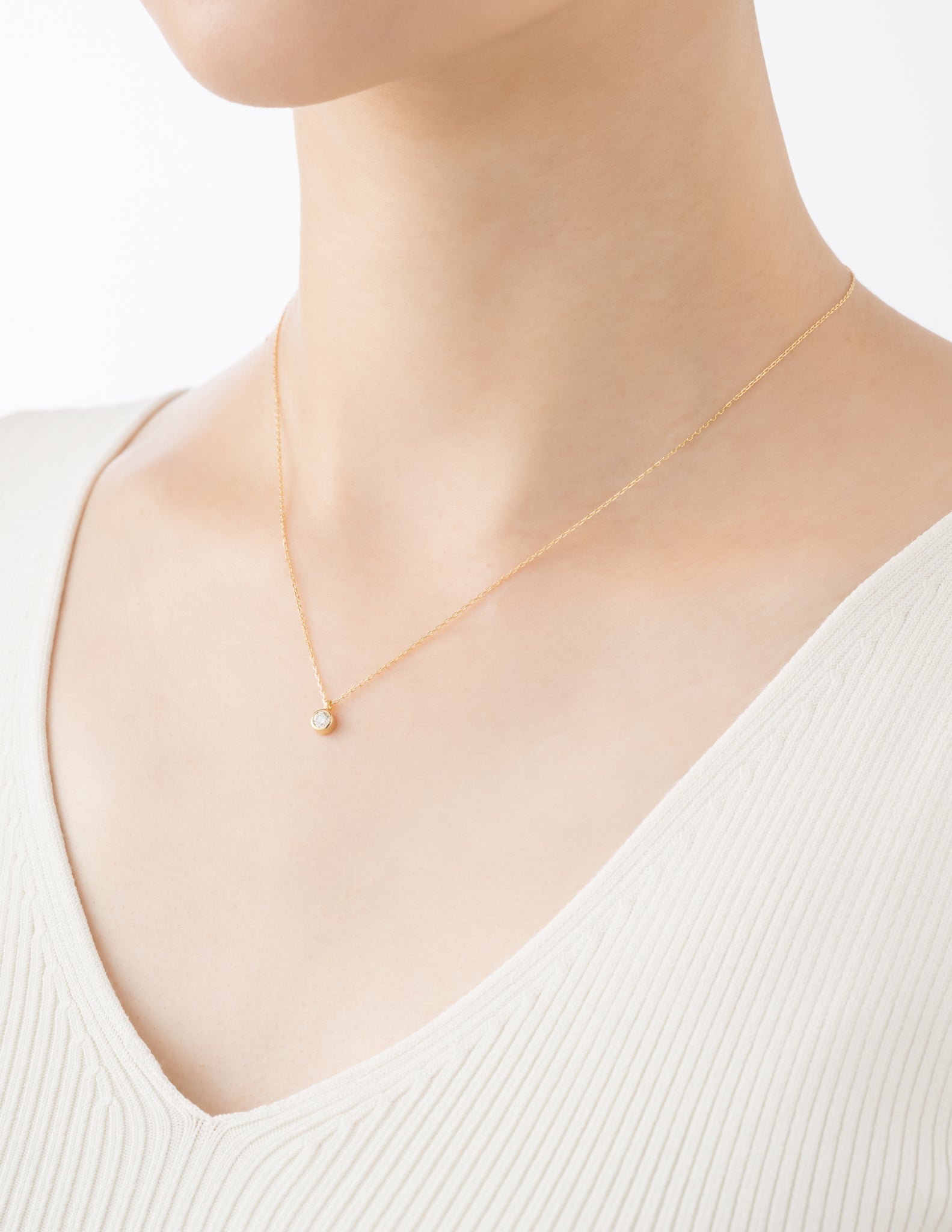 永久の願い ネックレス S【K18YG】