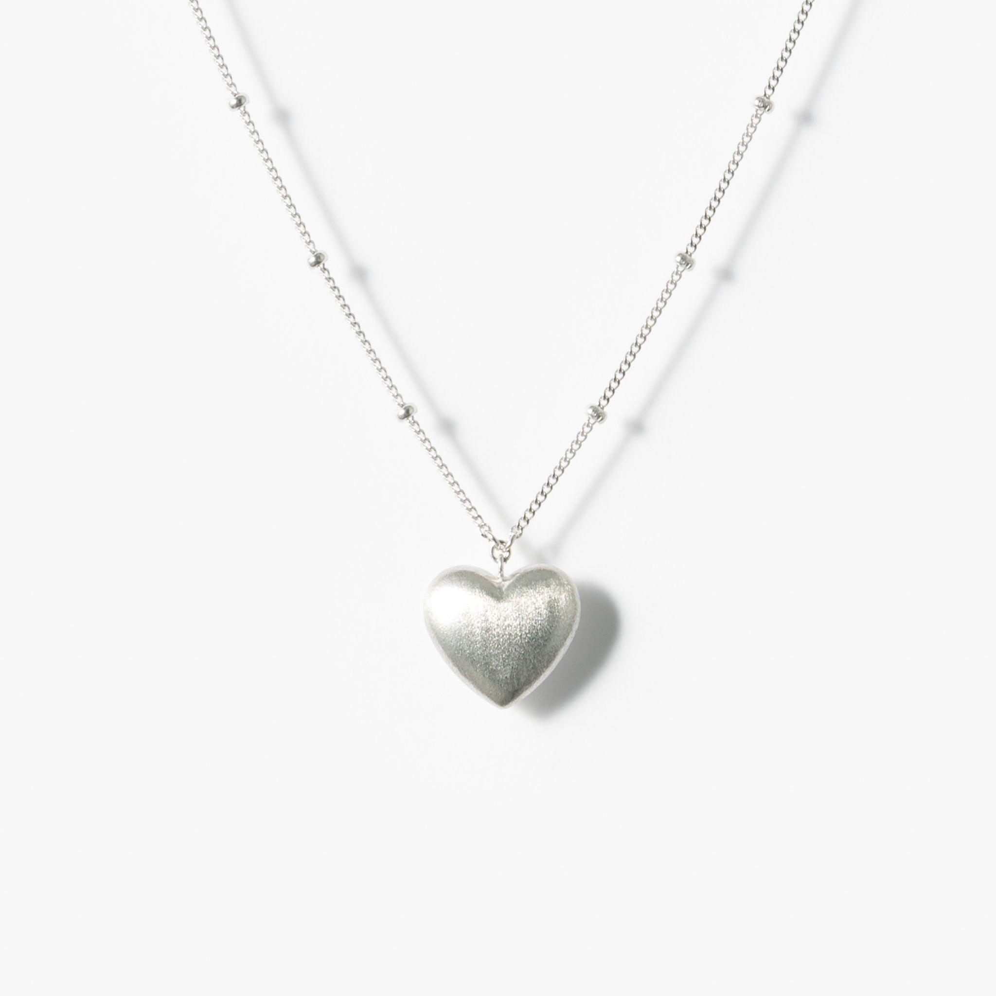 True Love ネックレス <br>スタッドチェーン40cm <br>(シルバーカラー)【SV925】