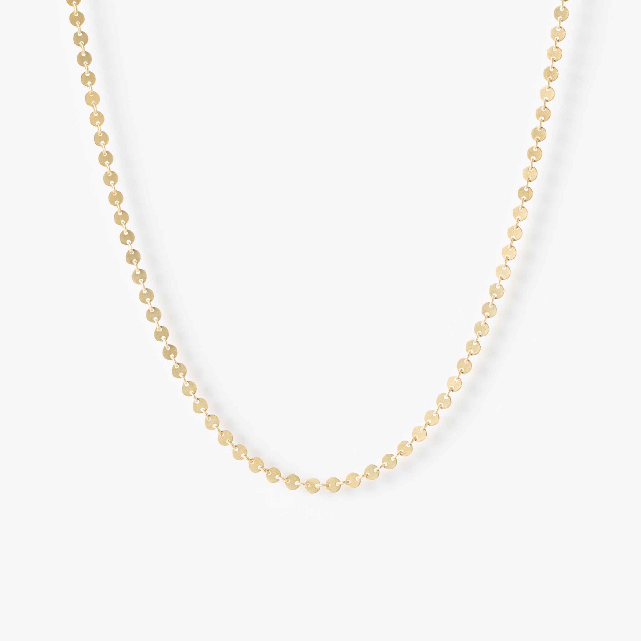 月のかけら ネックレス 40cm (ゴールドカラー)【SV925】