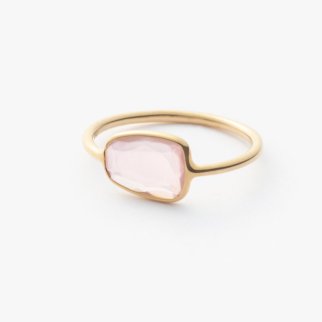 天然】スターローズクォーツ リング 泥臭く k18 3.04g 