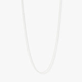 Silent Rain ネックレス<br> ラウンドチェーン 60cm (シルバーカラー)