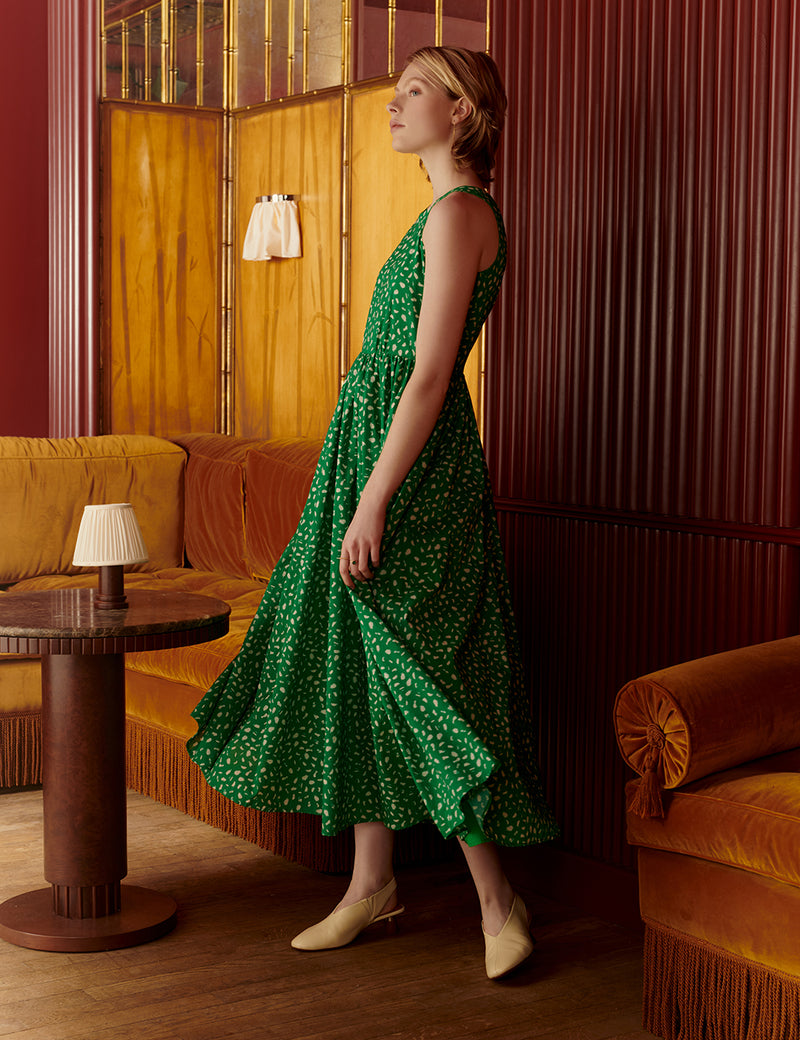 MARIHA(マリハ) リゾートドレス夏のレディのドレス Feathers/Green ...