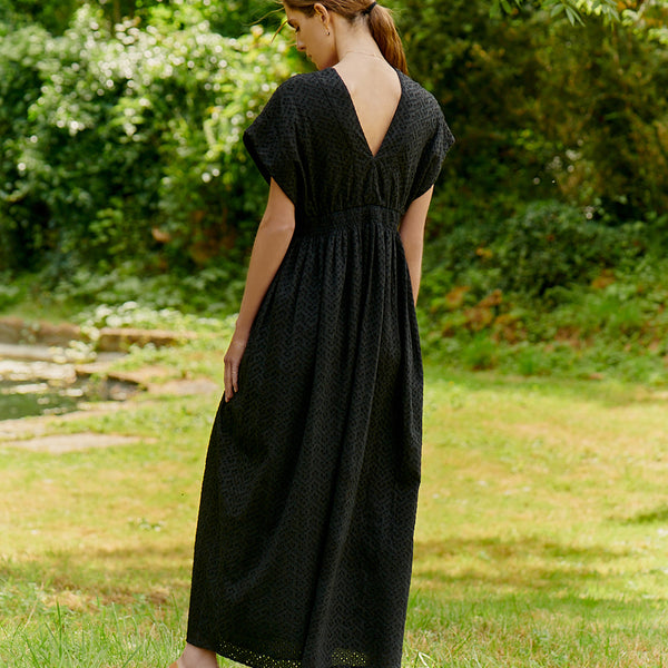 夏の光のドレス, Eyelet Lace Zig Zag/Black