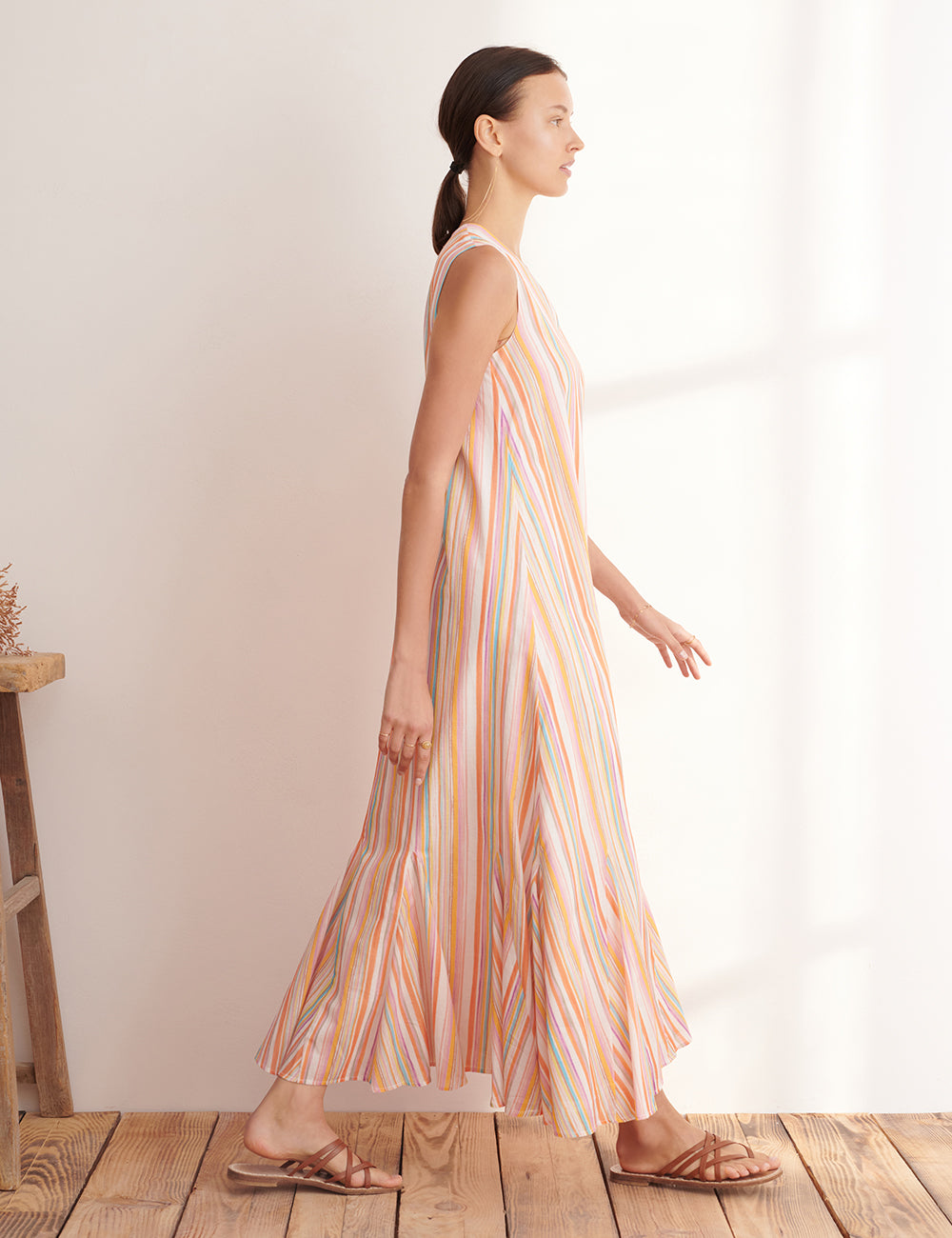 夏の月影のドレス, Rainbow Stripes/White