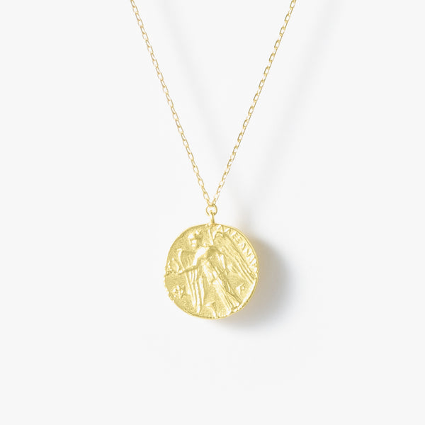 【オーダー商品】<br> Ancient Memories Gold ネックレス イエローゴールド Athena/Angel レクタングルチェーン