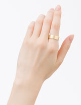 【オーダー商品】<br> 絆 リング M<br> イエローゴールド マット