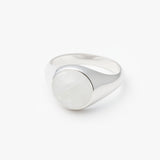 Signature Collection リング ラウンド S<br> レインボームーンストーン