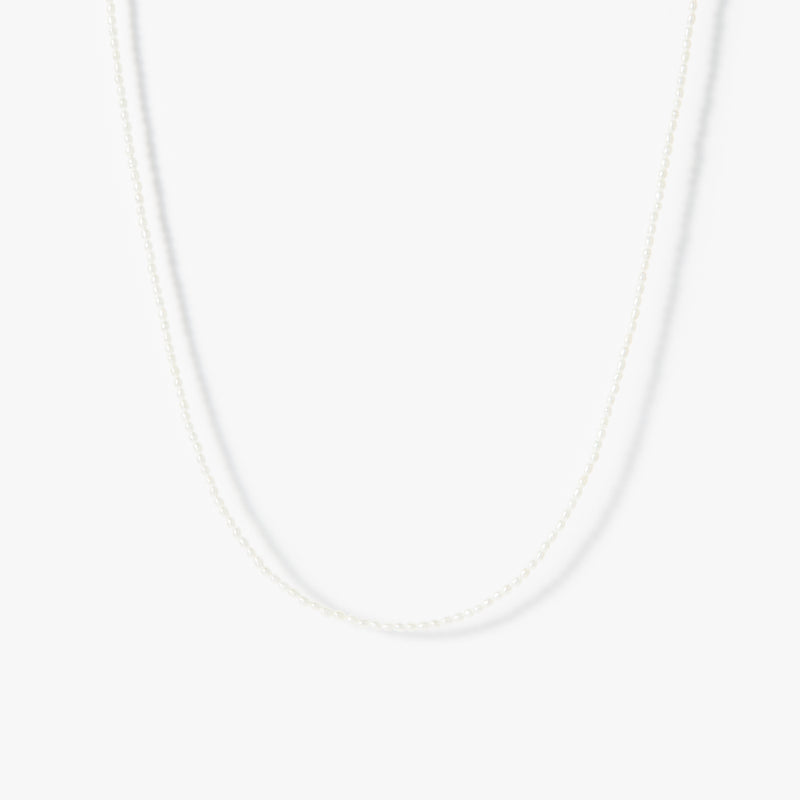 月の夢 ネックレス オーバルパール<br>42cm